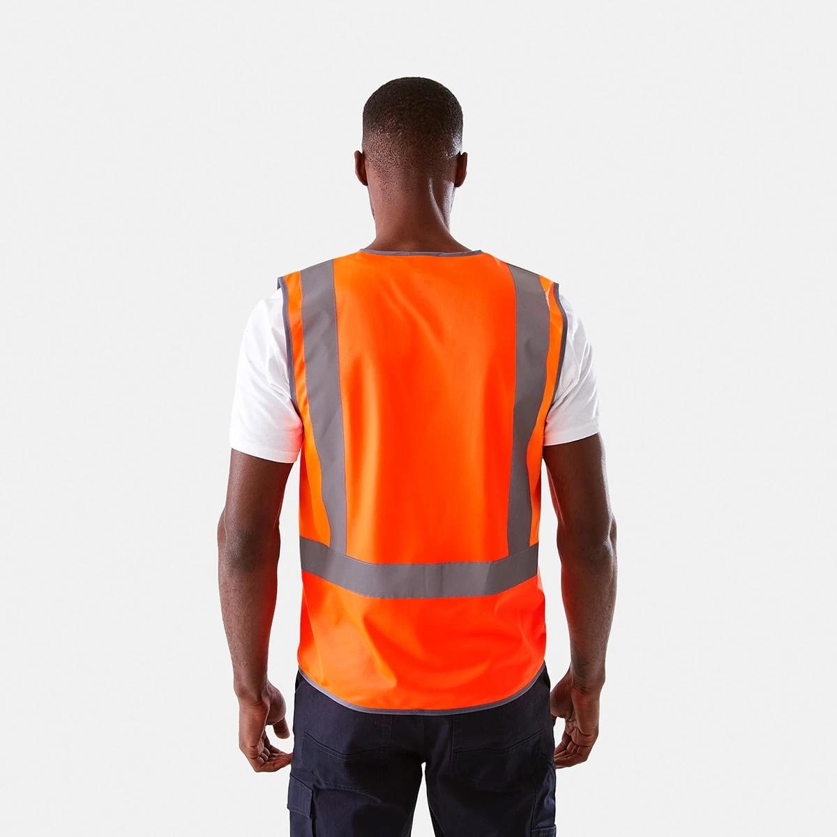 7 Workwear Hi-Visibility Vest SAFETY ORANGE, 7 of 10