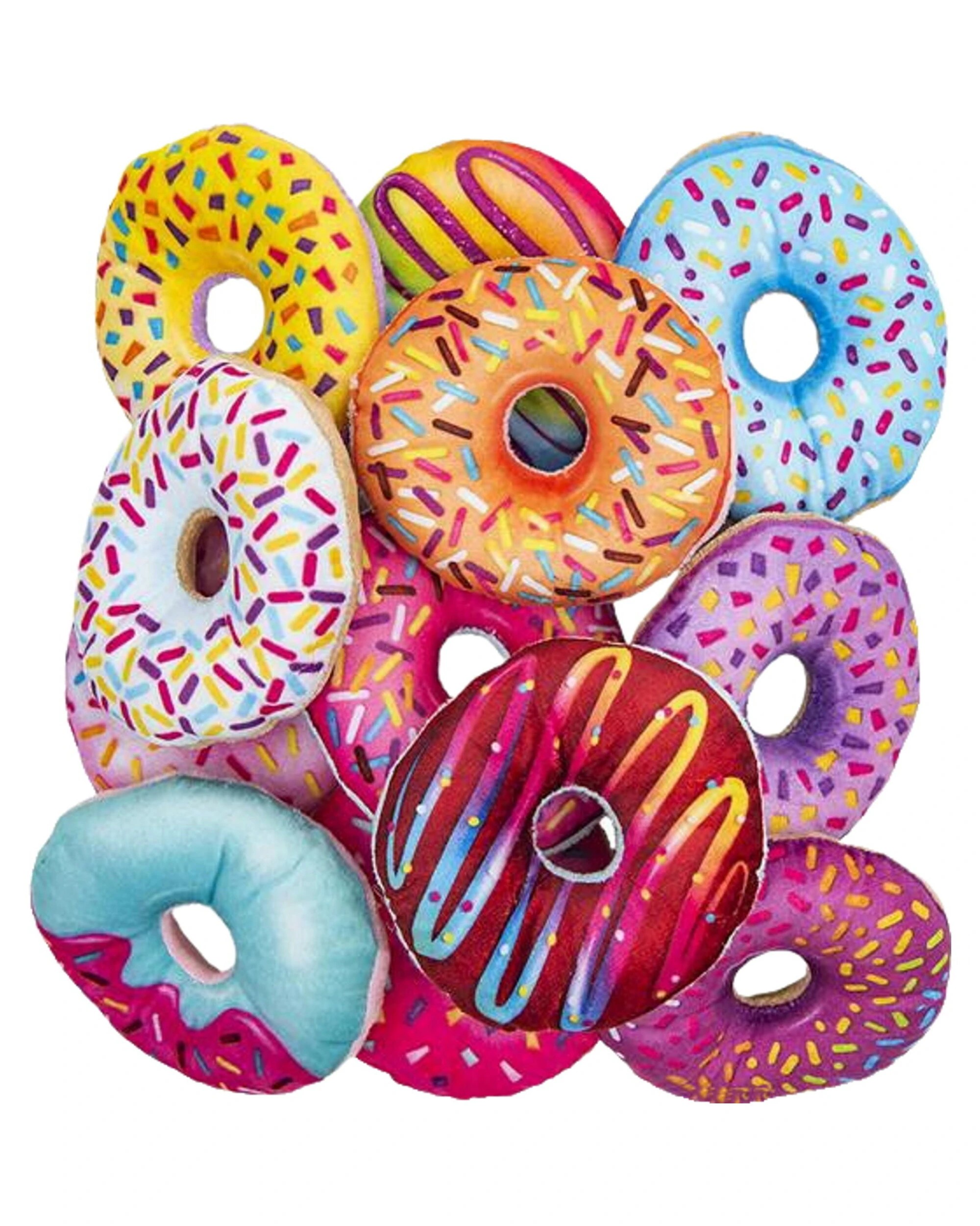 1 Partyrama Assorted Plush Donuts Pack of 12, 1 of 1