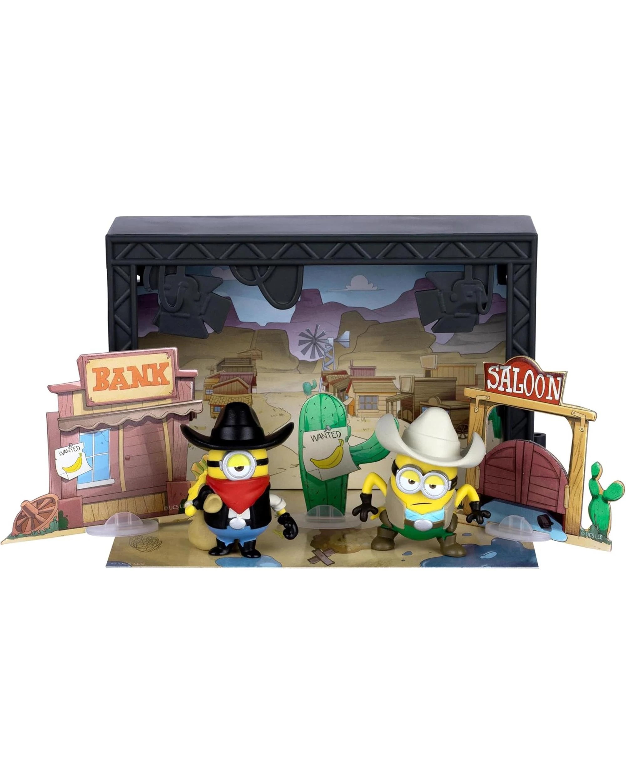 2 Minions and Monsters Old Western Sound Stage Mini Figure 2 Pack, 2 of 5