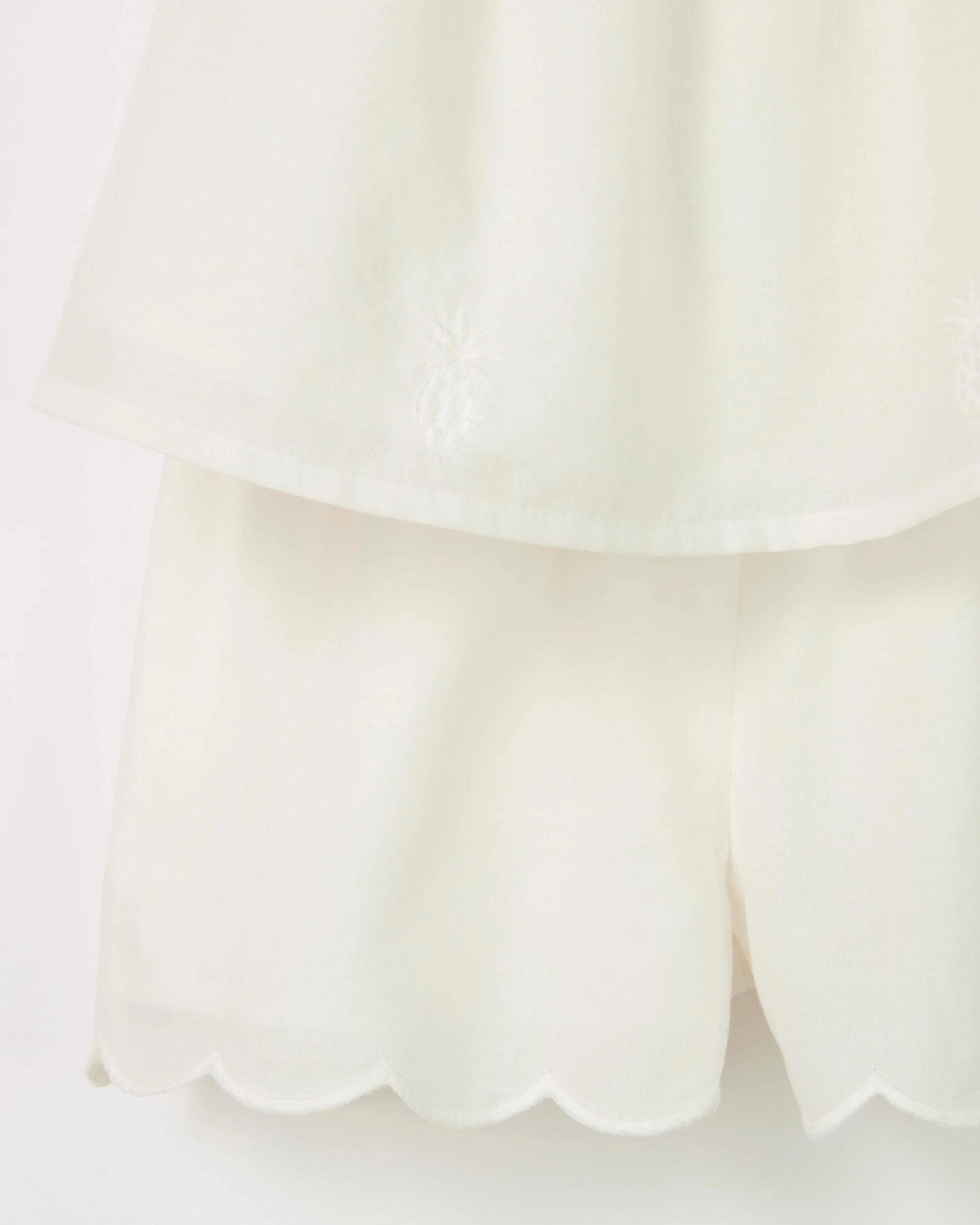 4 Target Baby Organic Cotton Baby Embroidered Woven Top and Short 2 Piece Set PINEAPPLE, 4 of 6