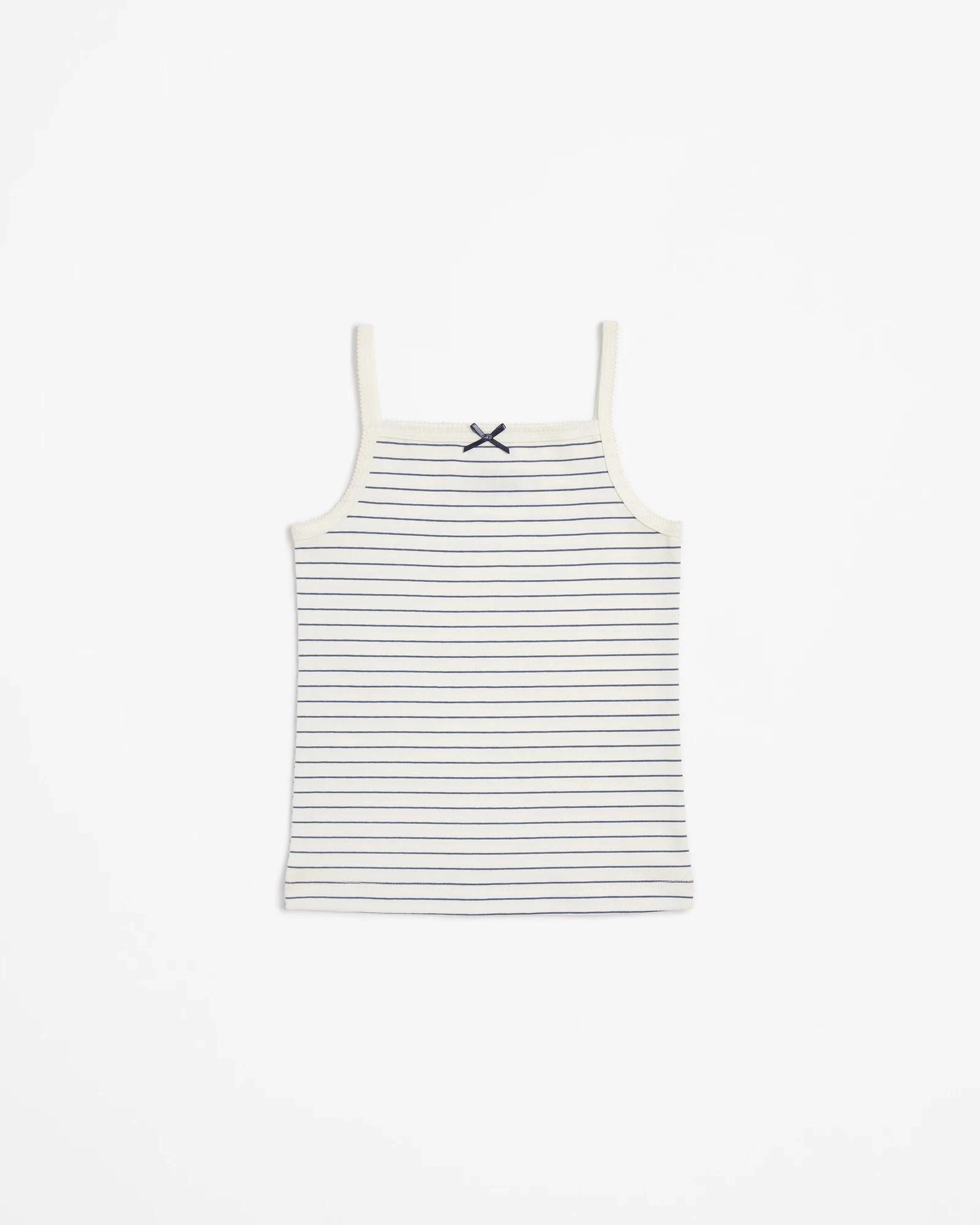 2 Girls Singlet 3 Pack - Maxx - Stripe/Ditsy Floral BLUE, 2 of 5