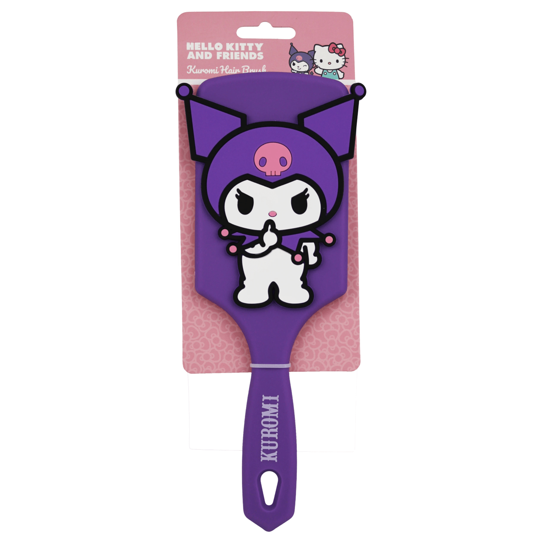 1 Sanrio Hello Kitty and Friends Kuromi Hair Brush - Purple, 1 of 2