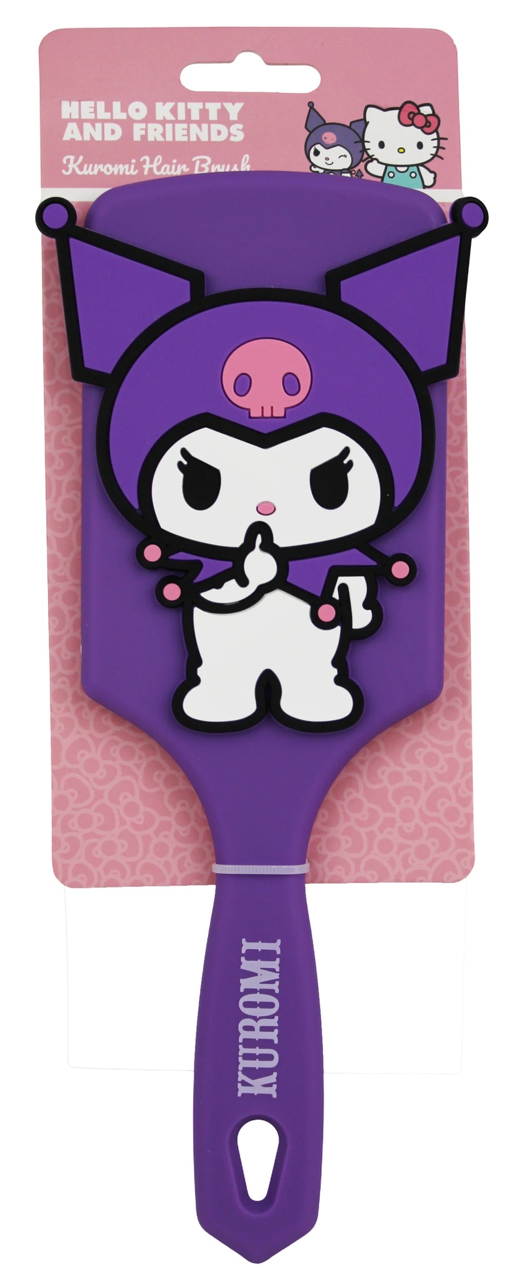 1 Sanrio Hello Kitty and Friends Kuromi Hair Brush - Purple, 1 of 2