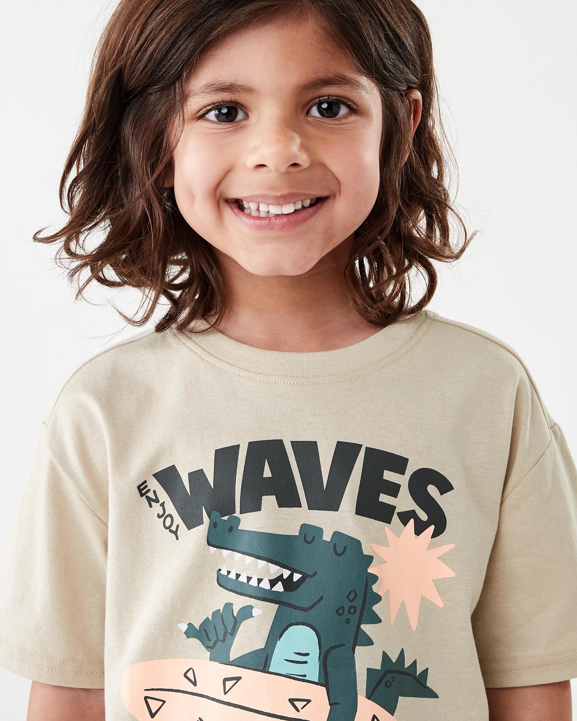 3 Chest Print T-shirt Bge Croc, 3 of 6