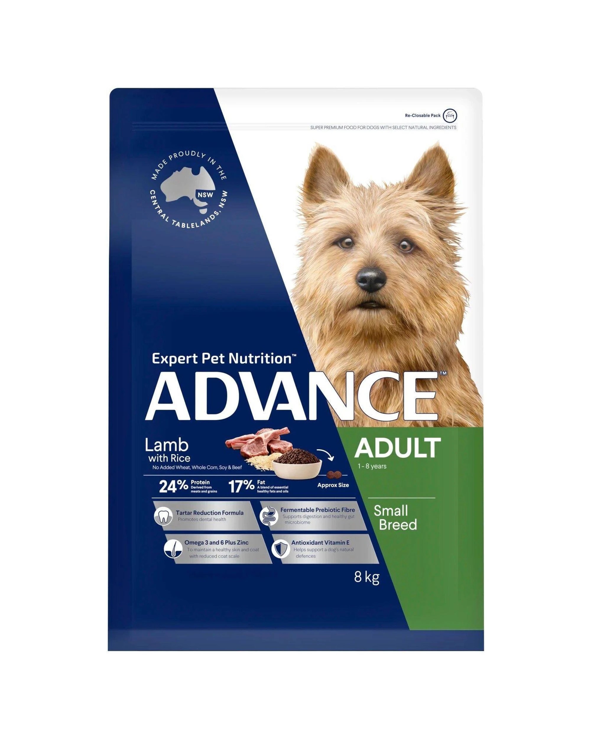 9 Advance Adult Small Breed Dry Dog Food Lamb w/ Rice 3kg, 9 of 10
