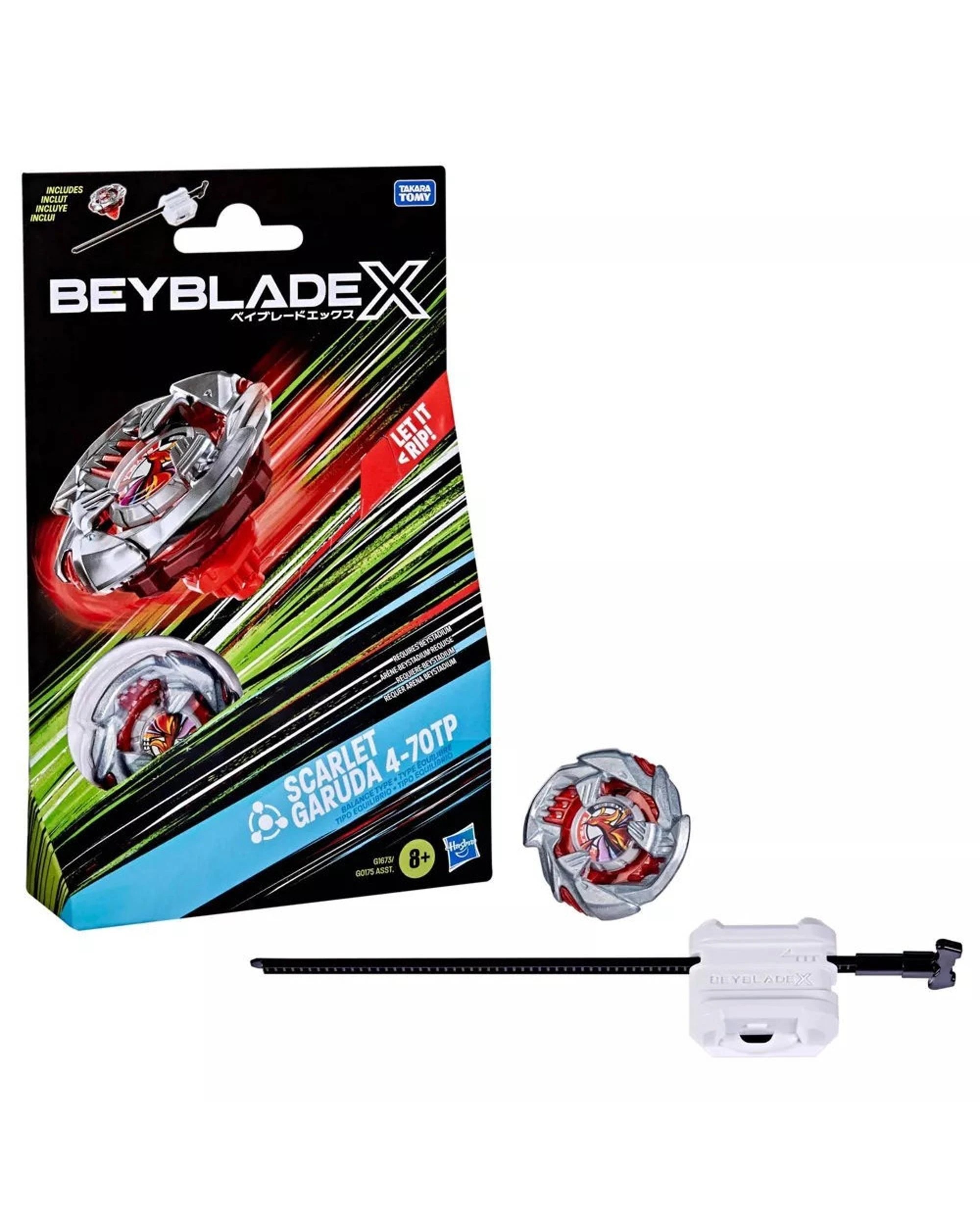 1 Beyblade X Scarlet Garuda 4-70TP BX Starter Pack, 1 of 6
