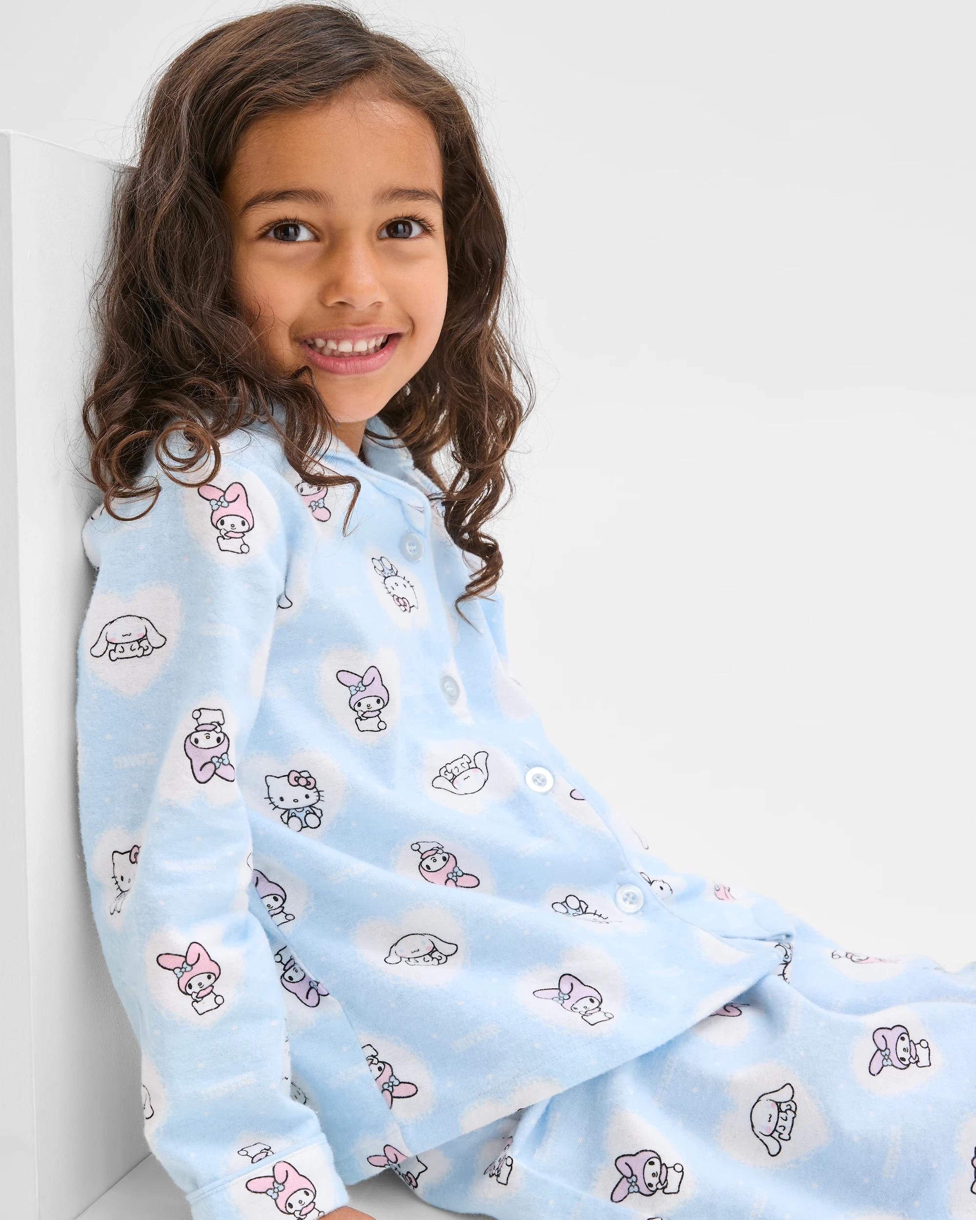 3 Hello Kitty Australian Cotton Flannel Younger Girls Pyjama Set HELLO KITTY, 3 of 9