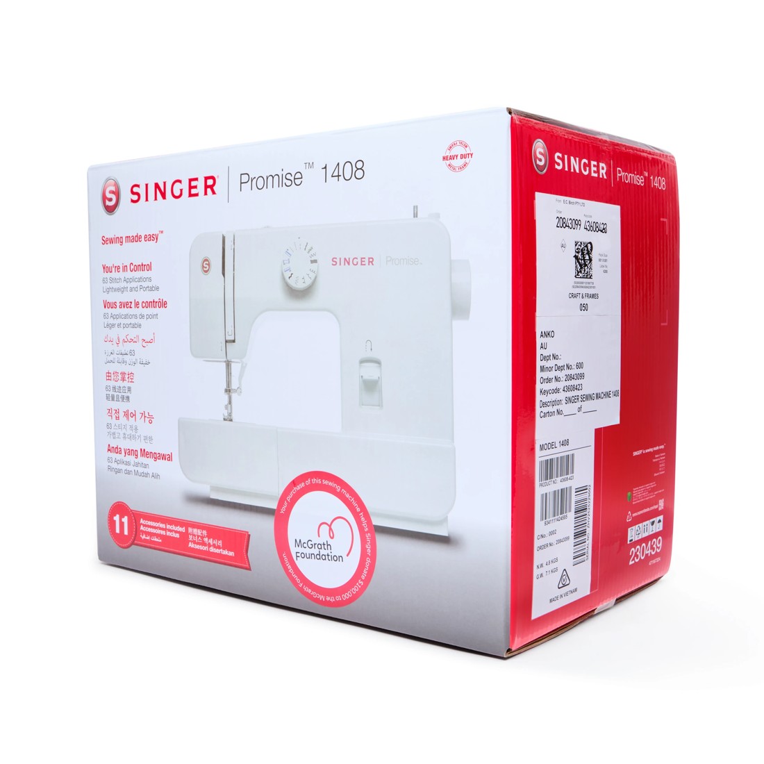 3 Singer Promise 1408 Sewing Machine, 3 of 10