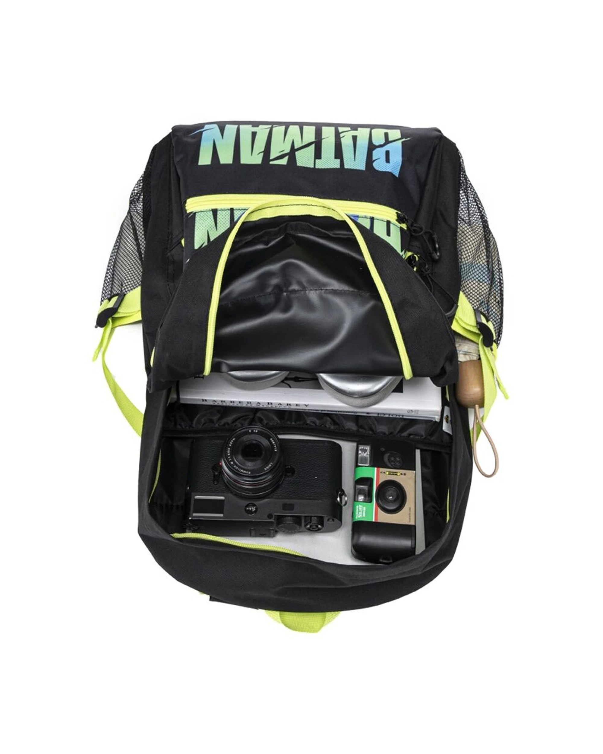 4 Batman Teen Backpack Kids School Bag 44cm Licensed Design Mesh Pockets - Black, 4 of 4