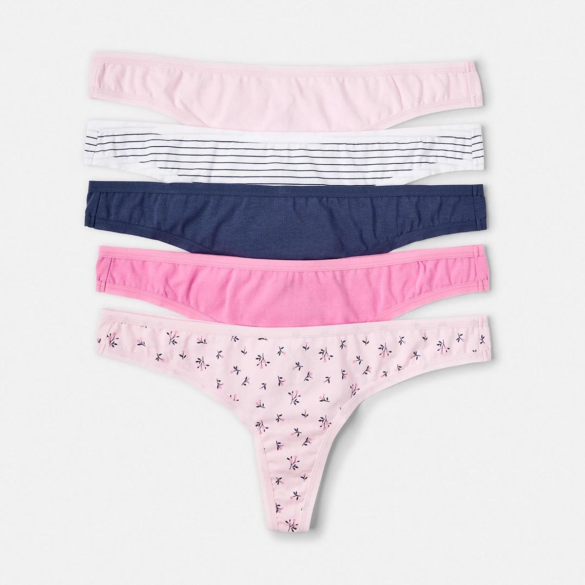 1 5 Pack G-String Briefs DITSY MULTI, 1 of 9