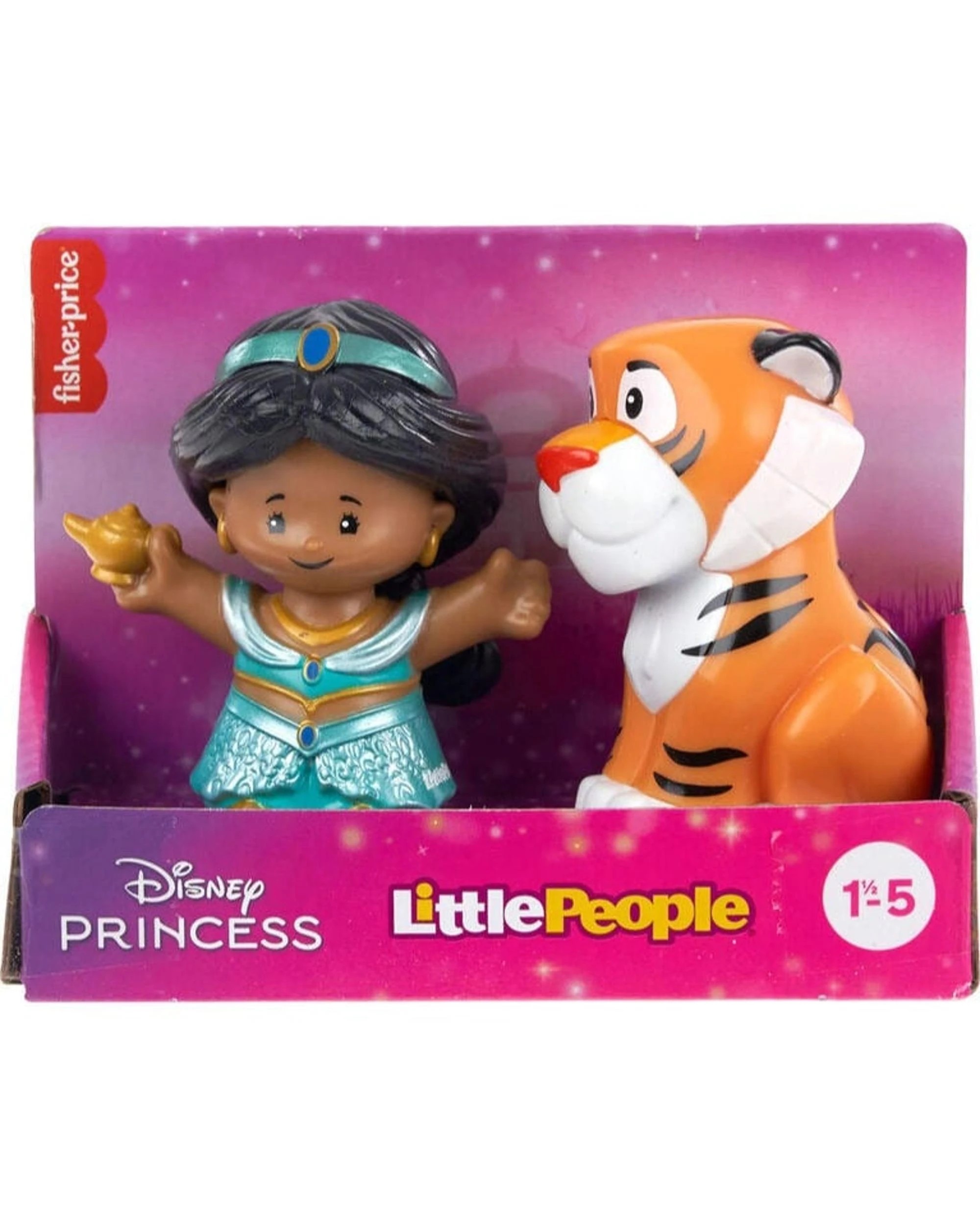 6 Little People Disney Princess Jasmine and Rajah Figure Set, 6 of 6