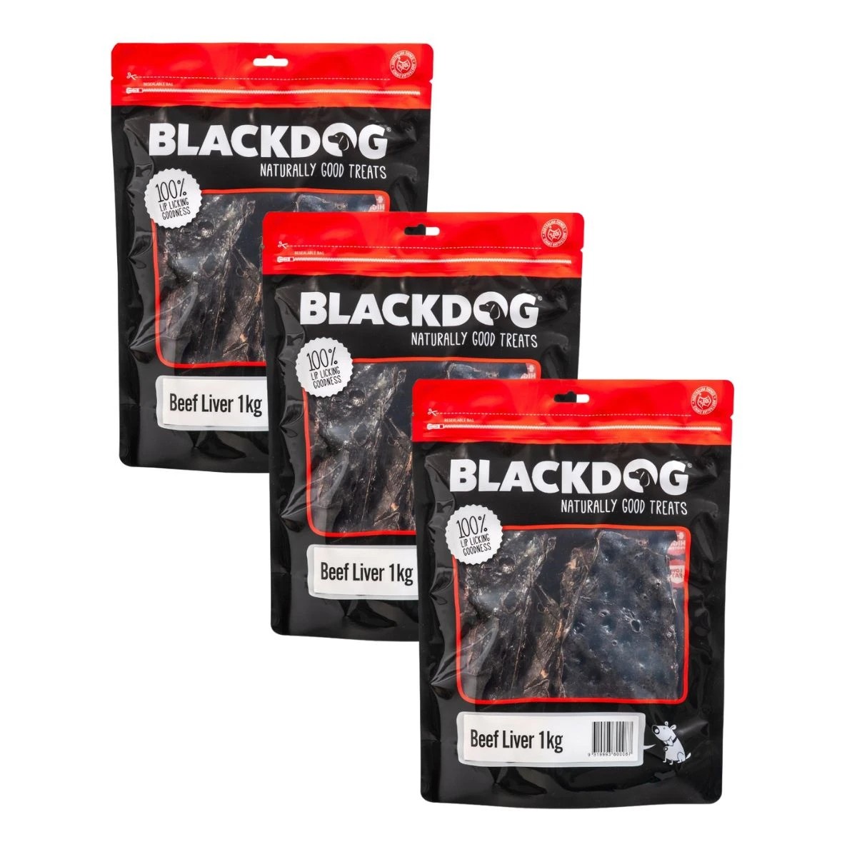 1 Blackdog Beef Liver - 1 kg x3, 1 of 1