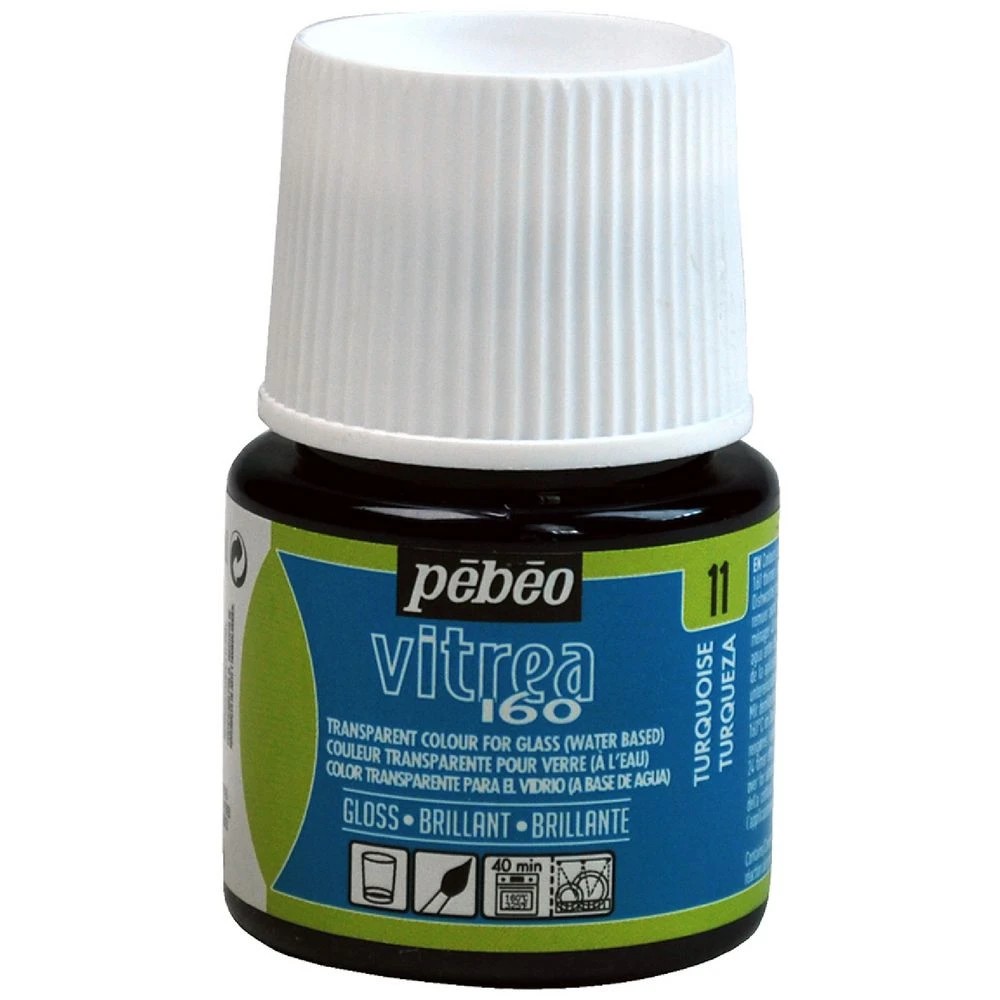 1 Pebeo Vitrea 160 Frosted Glass Paint 45mL Lemon, 1 of 1