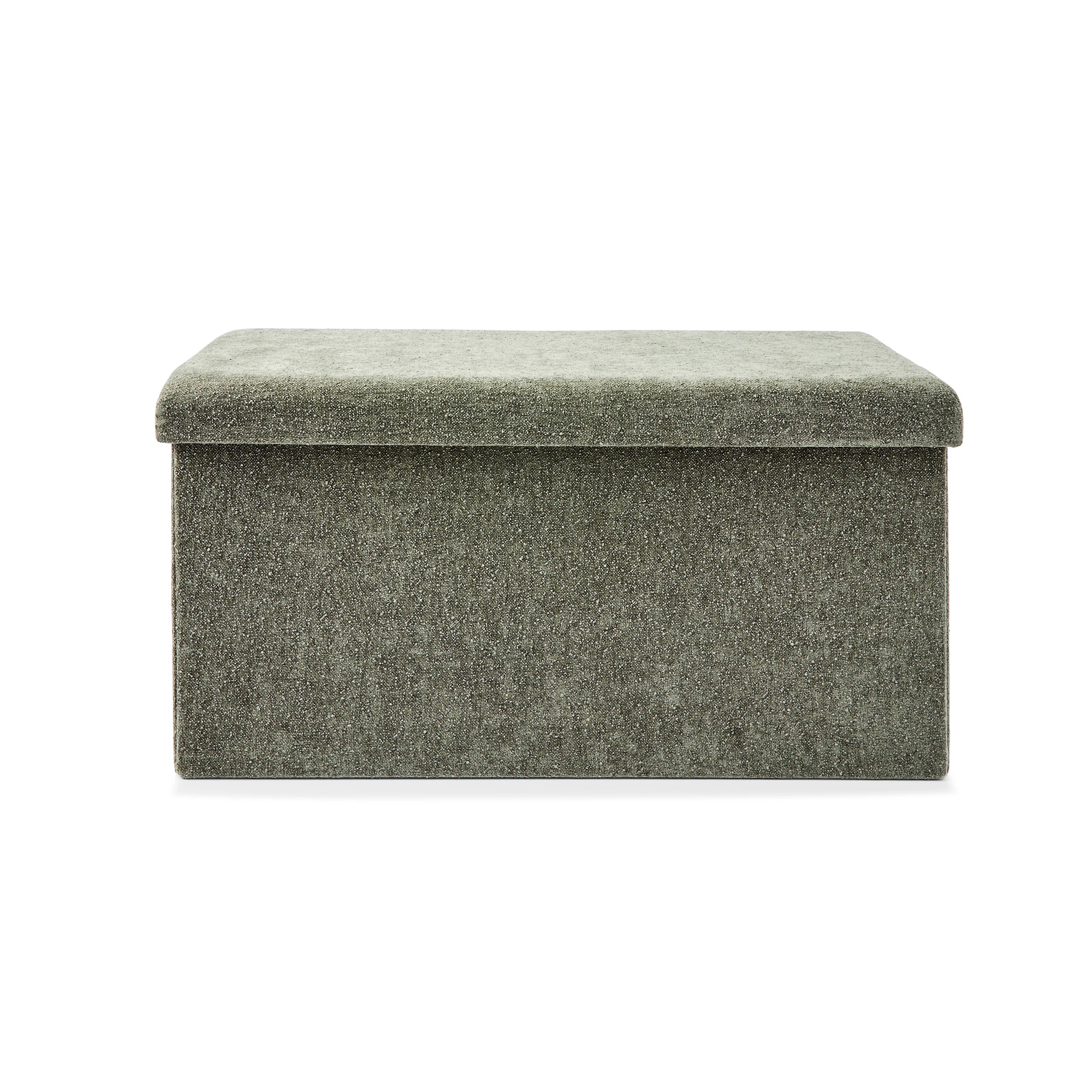 6 Rectangle Storage Ottoman - Green, 6 of 9