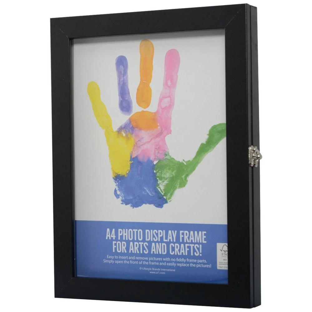 1 A4 Hinged Frame Black, 1 of 4