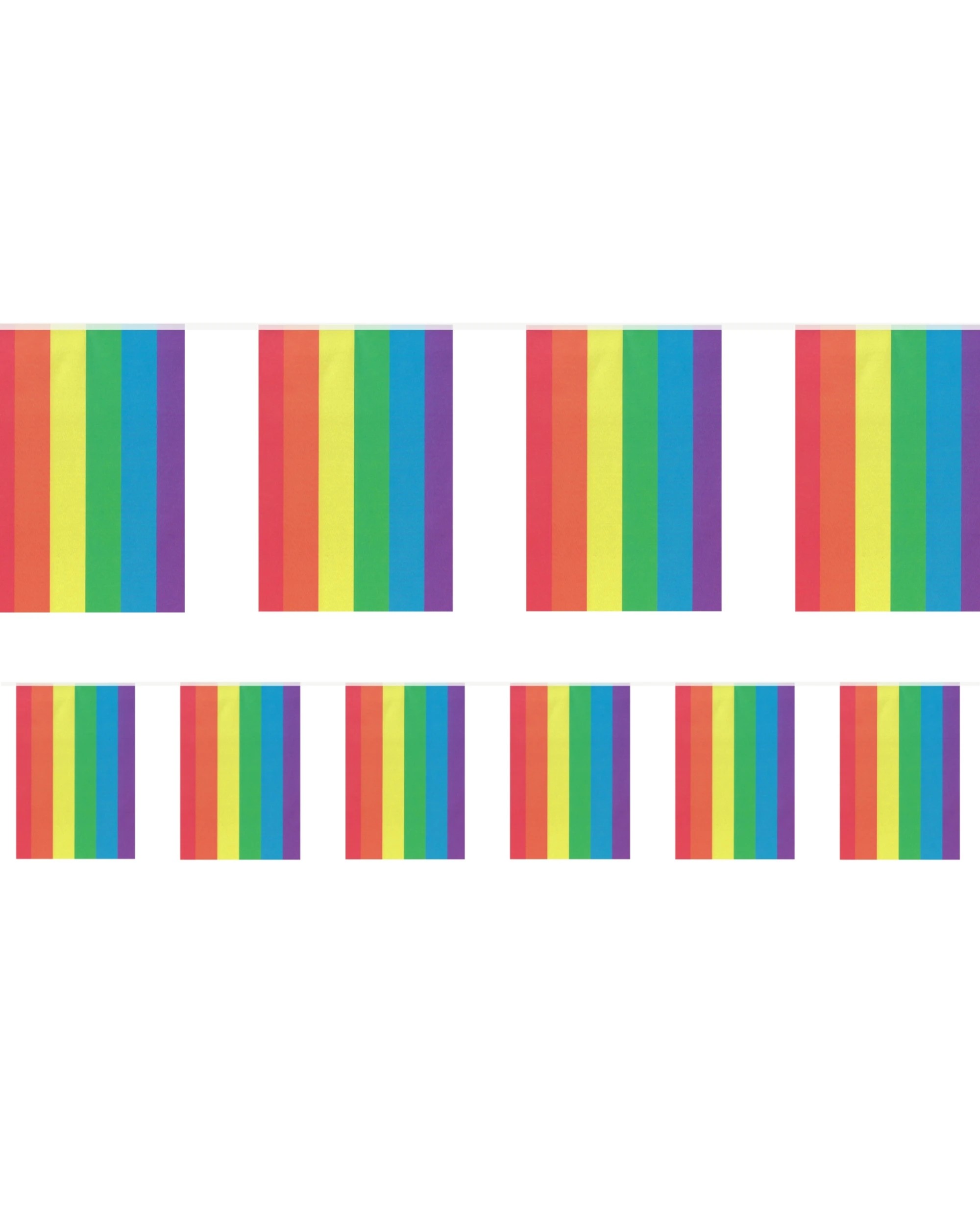 1 Partyrama Rainbow Paper Pennant Banner 3m, 1 of 1