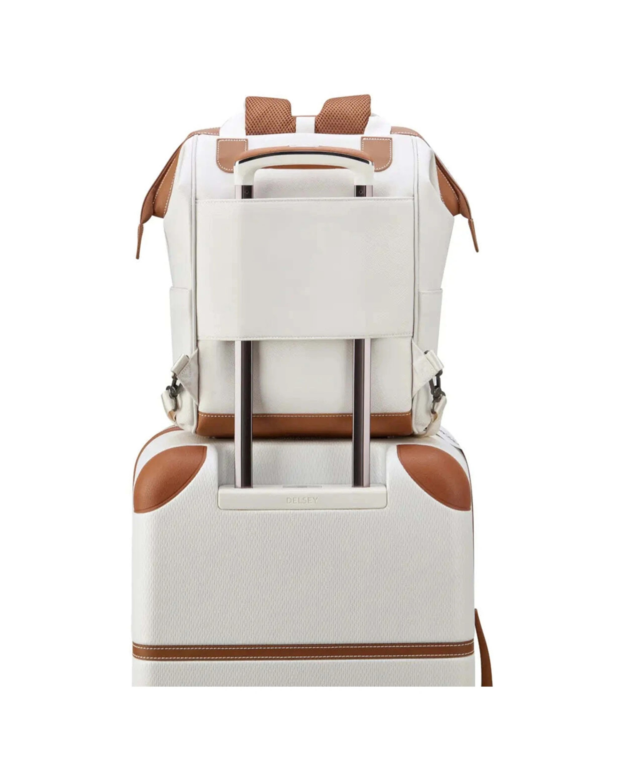 5 Delsey Luggage Chatelet Air 2.0 14in Laptop Tote Backpack Padded Laptop Compartment Smart Angora - White, 5 of 6