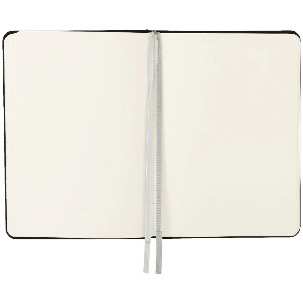 4 Modena A6 Linen Plain Notebook Black, 4 of 5