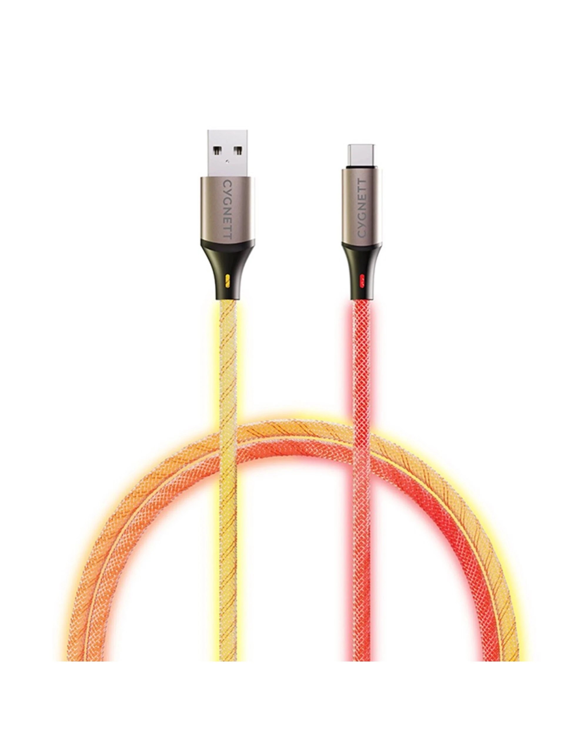 1 Cygnett - Illuminate 1.2 USB-C to USB-A Light Up Cable, 1 of 2