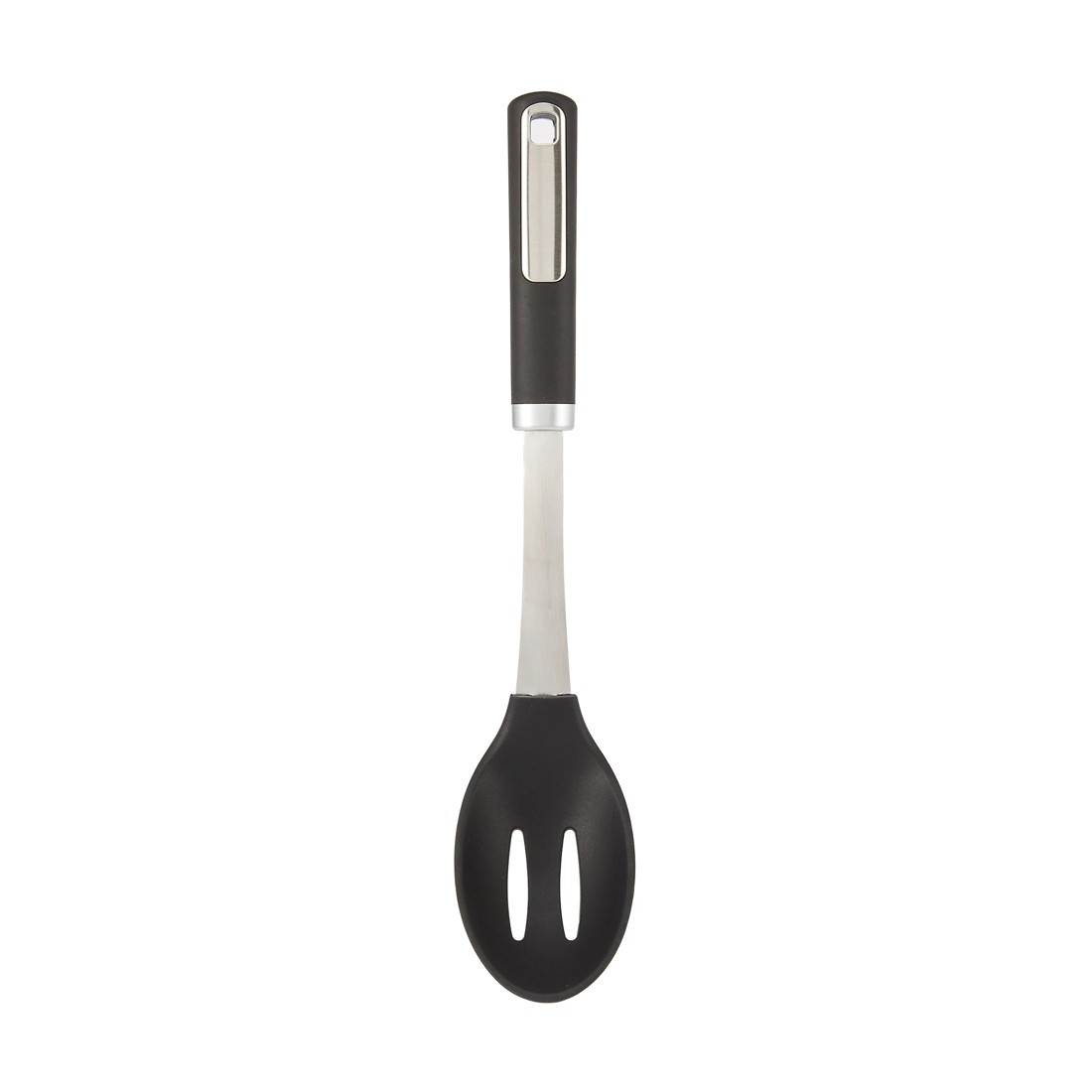 1 Silicone and Stainless Steel Slotted Spoon with Soft Touch Handle, 1 of 5