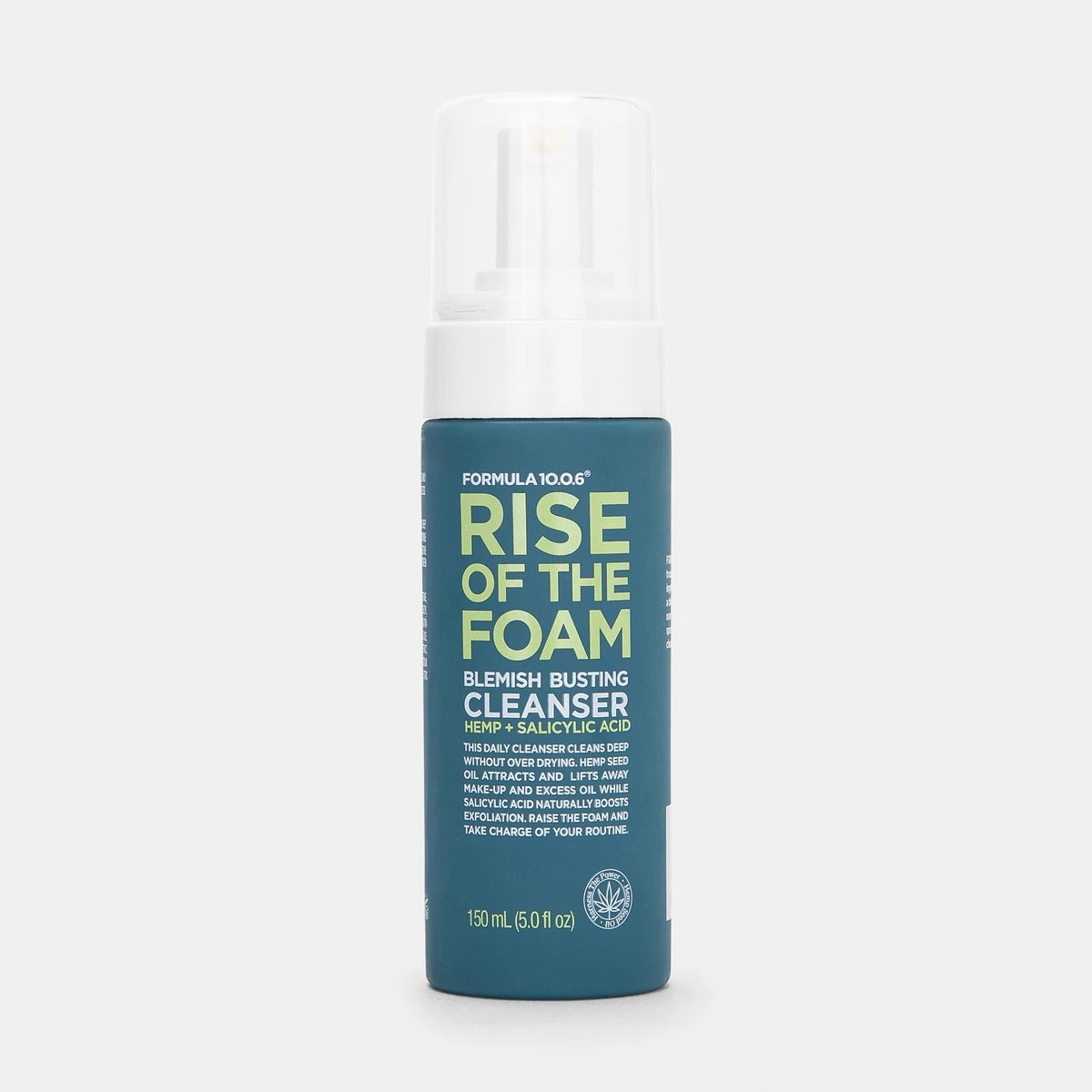 1 Formula 10.0.6 Rise Of The Foam Blemish Busting Cleanser 150ml - Hemp & Salicylic Acid, 1 of 5