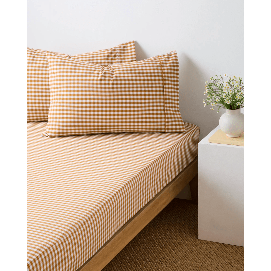 1 Target Australian Cotton Mix & Match Pillowcases 2 Pack - Yellow, 1 of 4