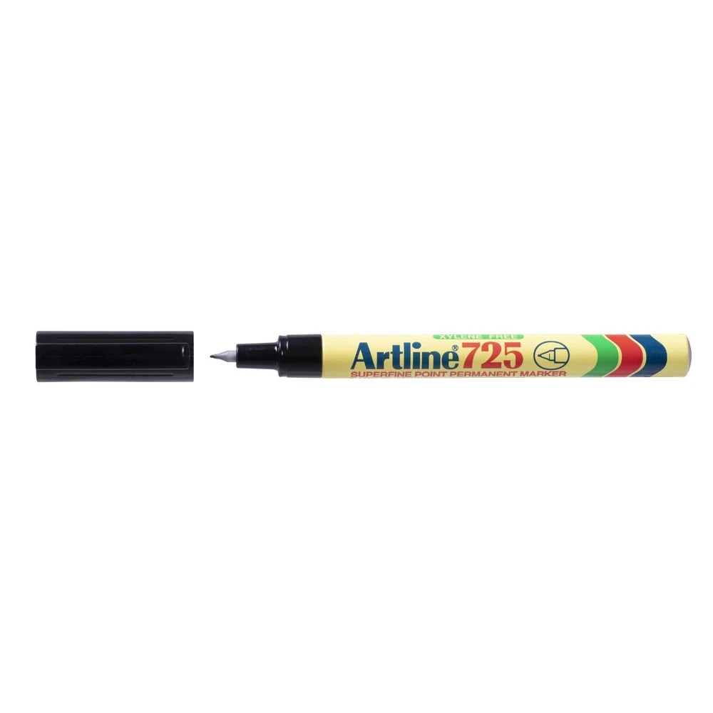 2 Artline 725 Permanent Markers Black 2 Pack, 2 of 5