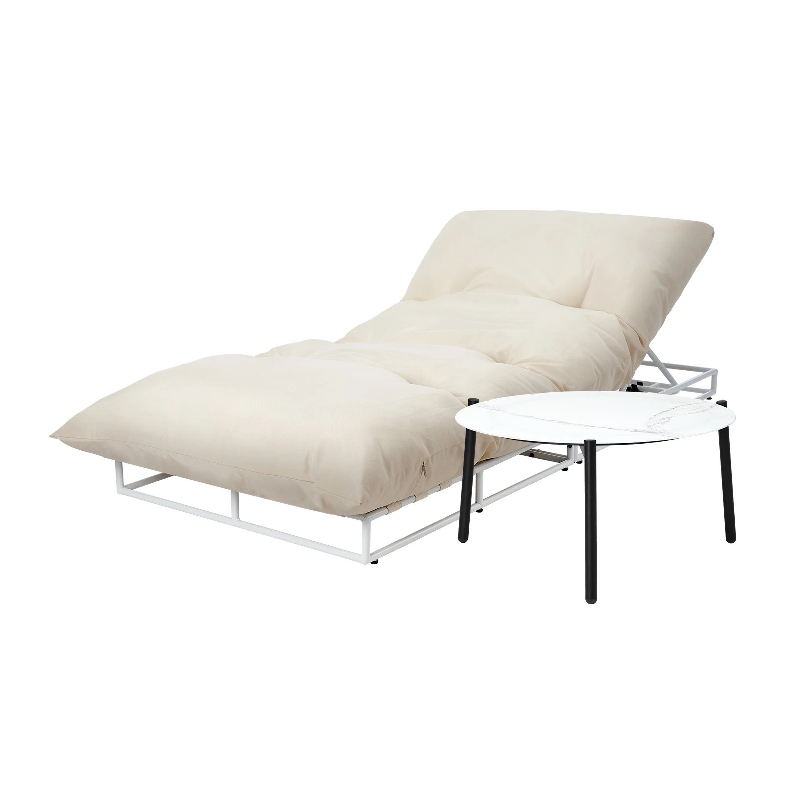 Livsip Outdoor Sun Lounge Set Sofa Day Bed Lounger Setting with Table ...