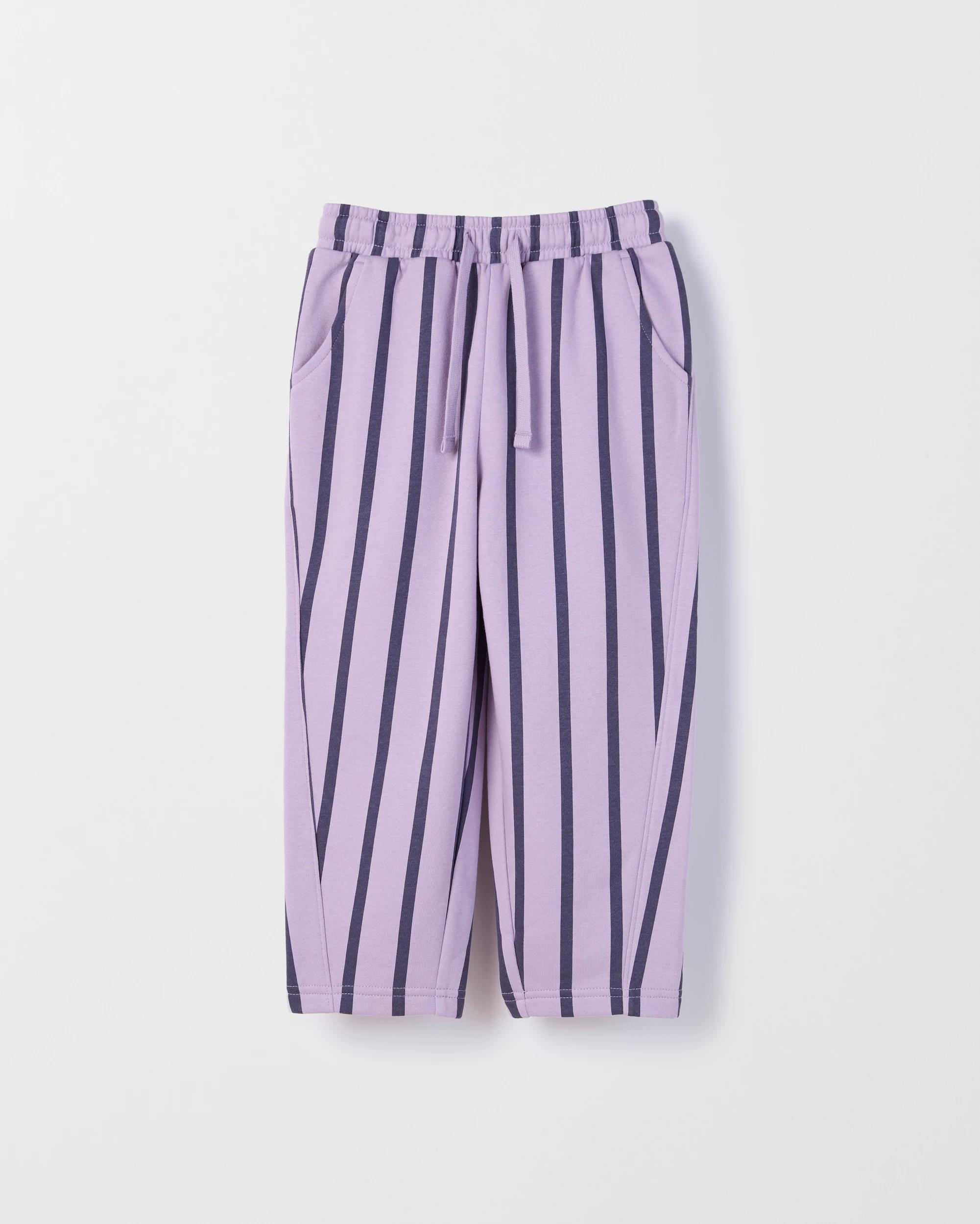 1 Target Kids Australian Cotton Blend Fashion Barrel Leg Trackpants PURPLE, 1 of 2