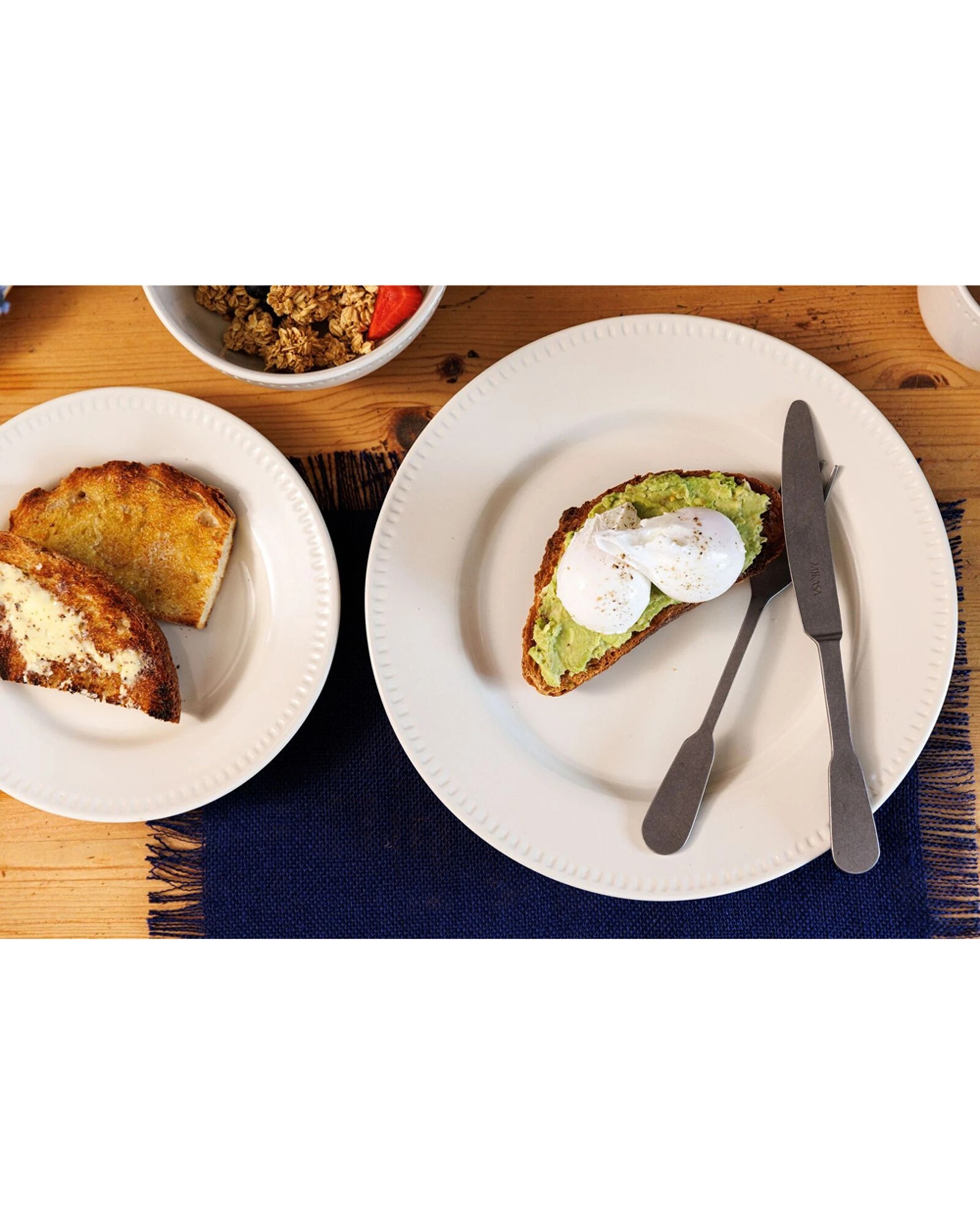 3 Mikasa 4pc Stoneware Dinner Plate Set 27cm Durable Classic Design - White, 3 of 7