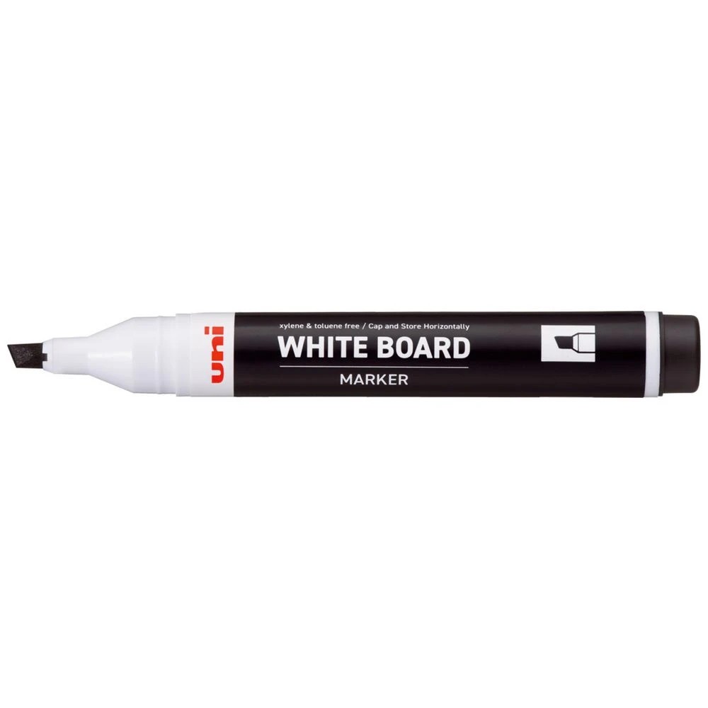2 Uni-ball Whiteboard Marker Chisel Tip 2.2mm Black, 2 of 2