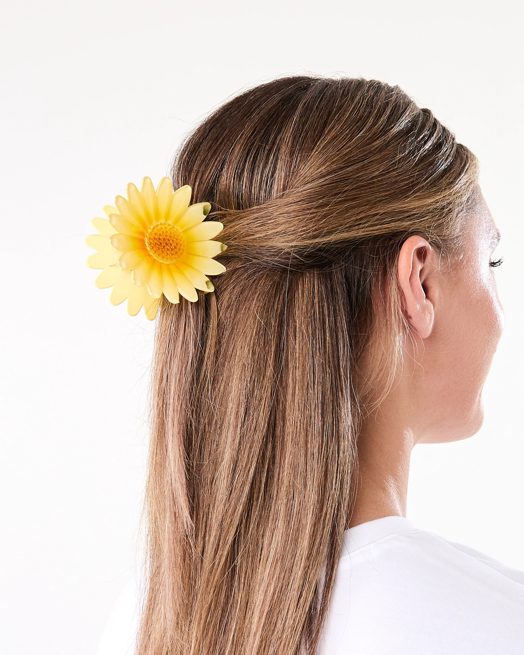 3 Yellow Daisy Claw Hair Clip, 3 of 4