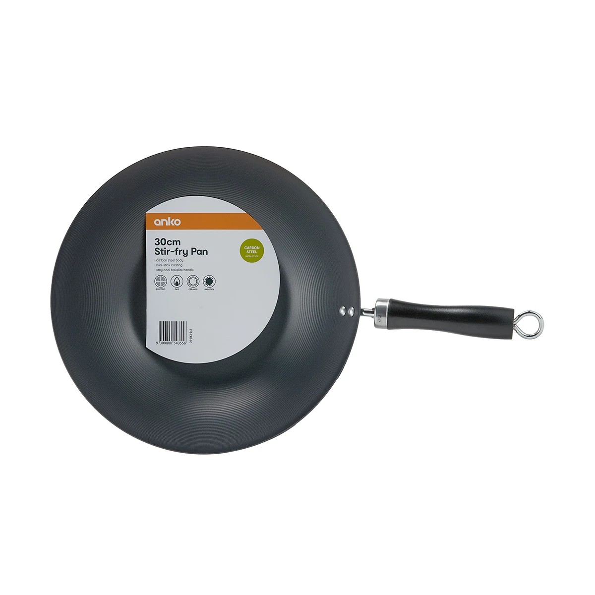 7 30cm Carbon Steel Non-Stick Stir-fry Wok, 7 of 7