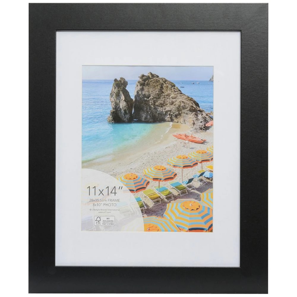 1 Sorrento 11x14" Frame Black, 1 of 4