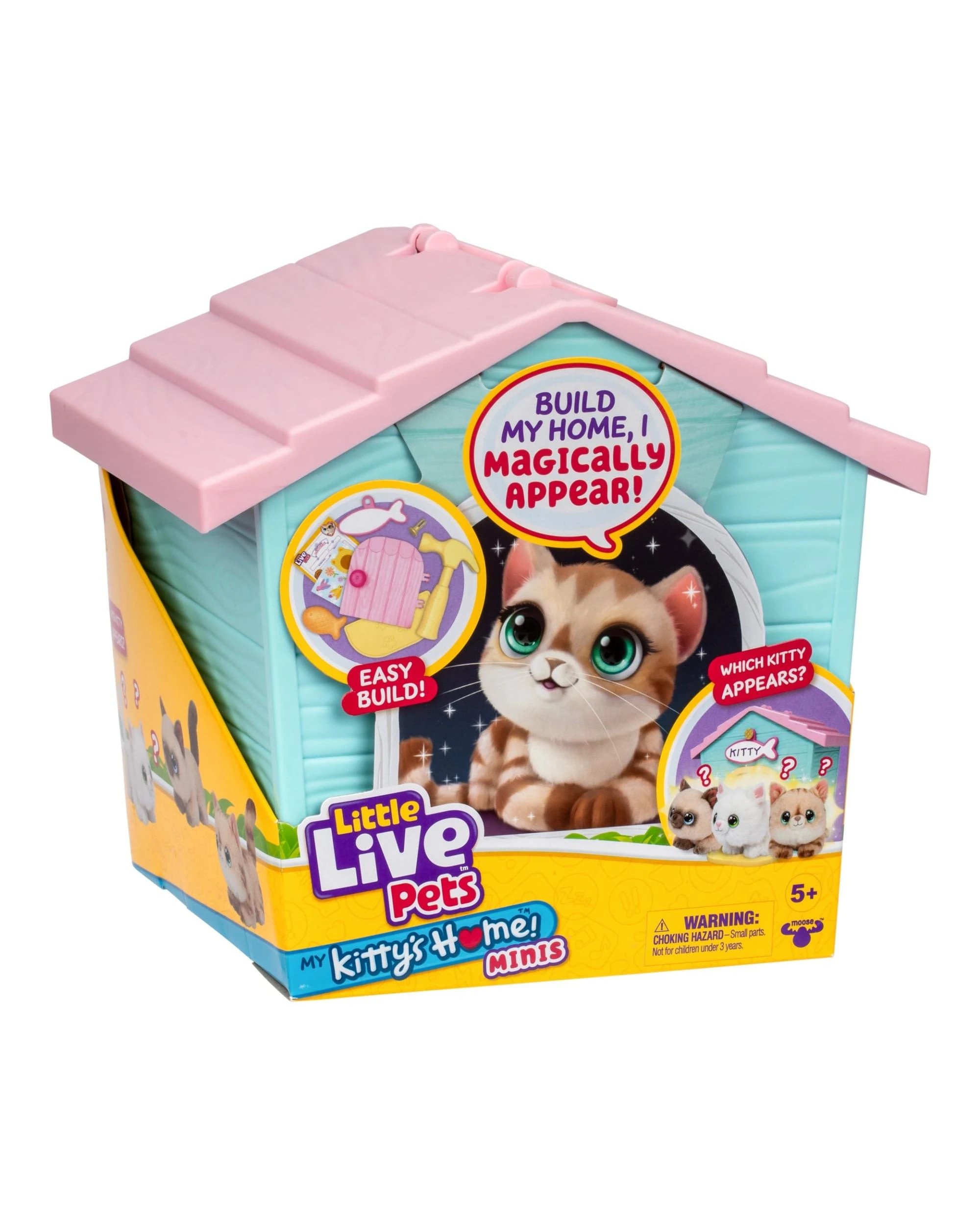 5 Little Live Pets My Kitty's Home Minis - Pink and Blue, 5 of 10