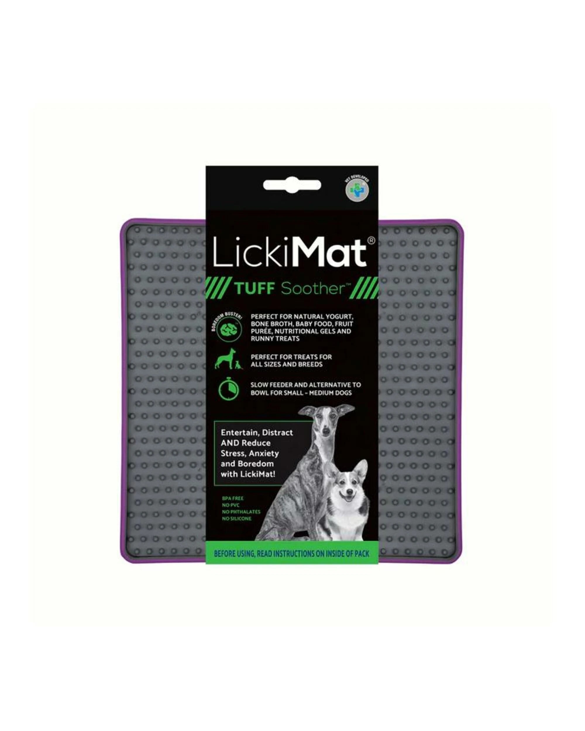 1 Lickimat Dog Feeder Tuff Soother Purple, 1 of 1