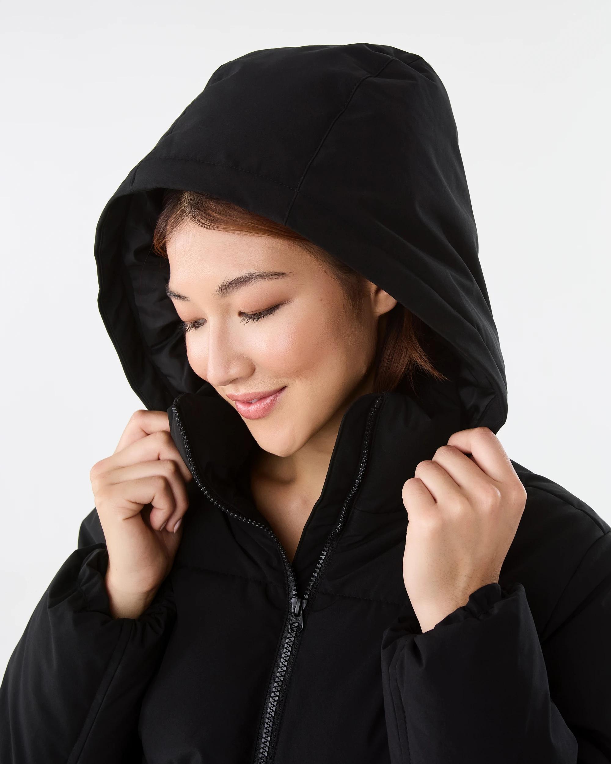 9 Active Womens Core Puffer Jacket Black, 9 of 9