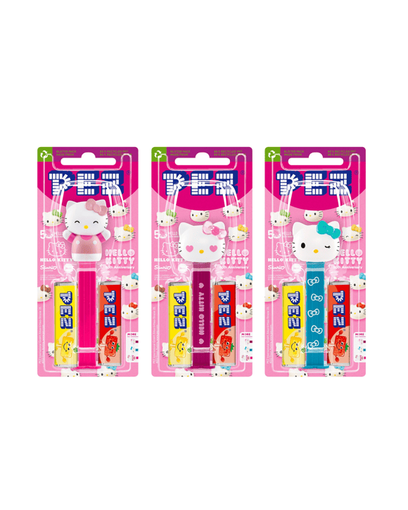 Hello Kitty PEZ Dispenser Blister Pack 17g - Assorted