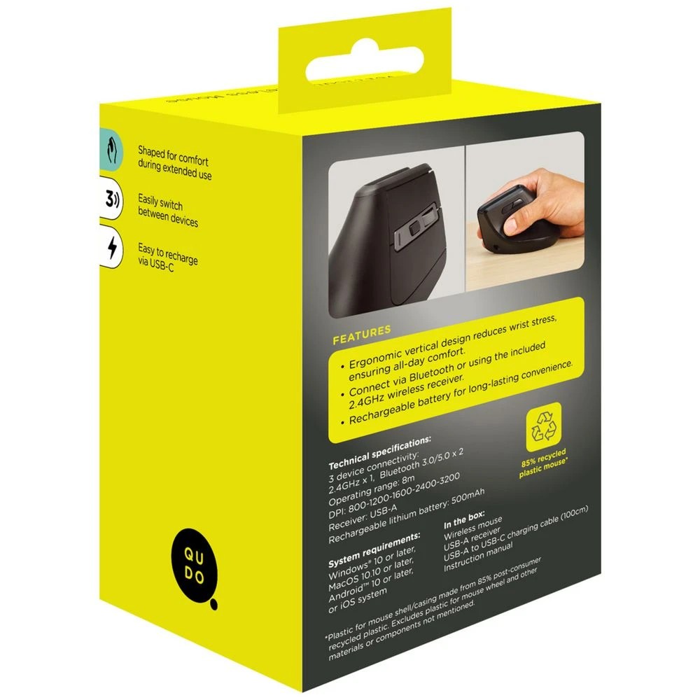 5 Qudo Ergonomic Wireless Vertical Mouse, 5 of 5