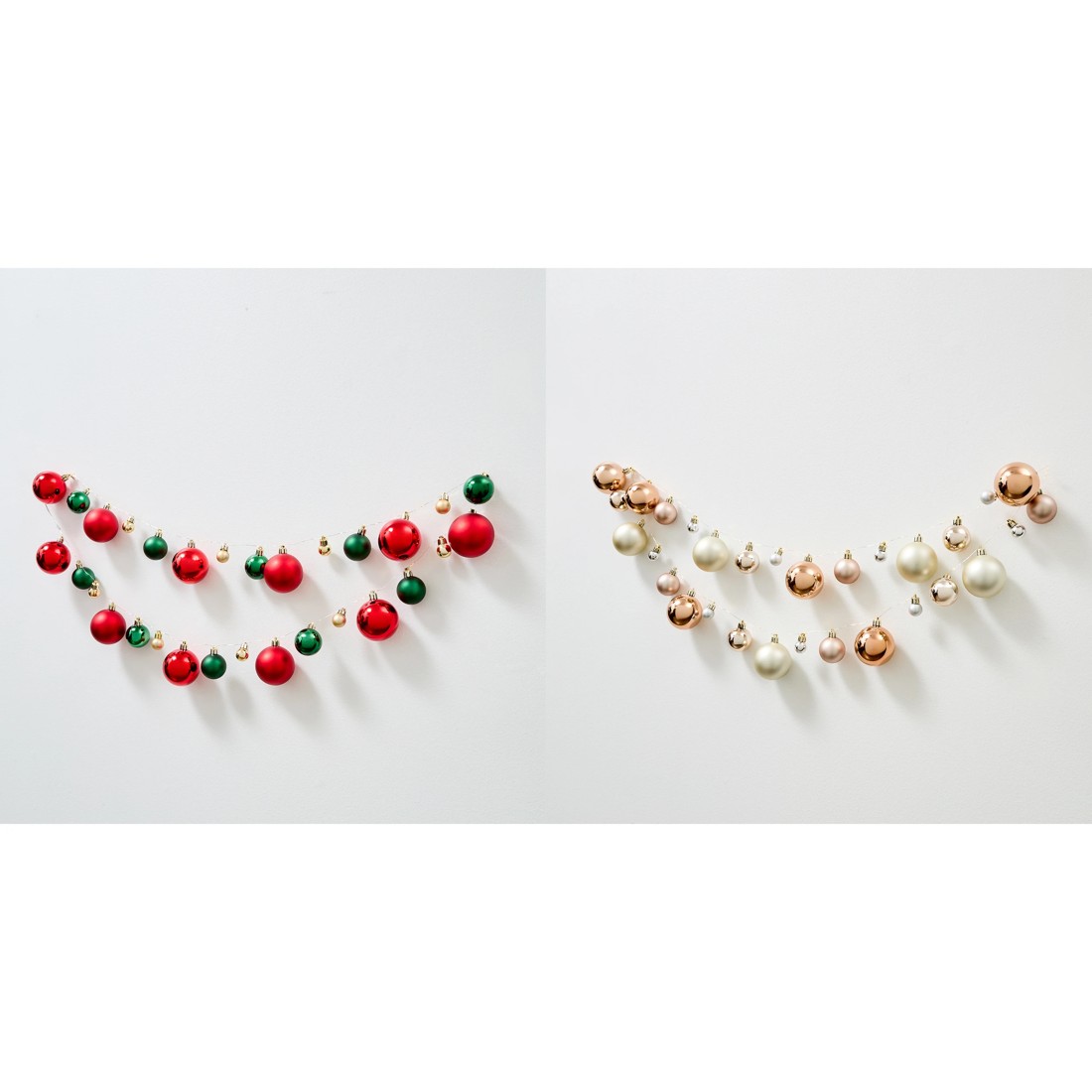 4 Battery Operated LED Light Up Bauble Garland - Assorted, 4 of 9