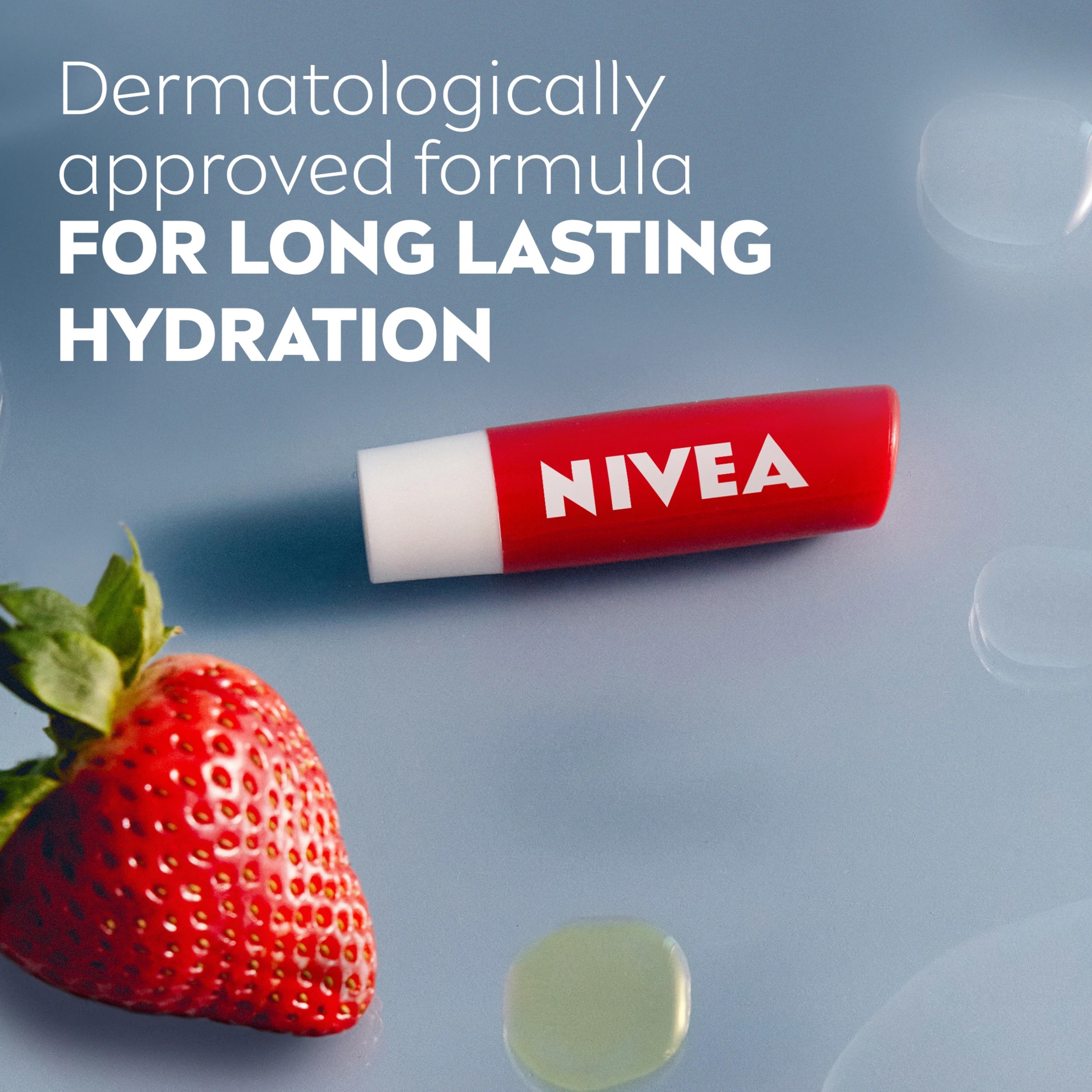 5 Nivea 24H Melt-in Moisture Caring Lip Balm 4.8g - Strawberry, 5 of 7