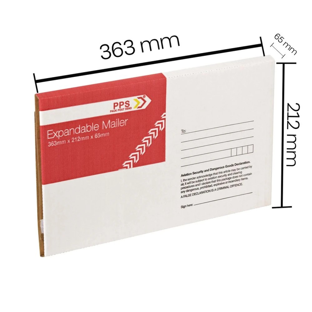 2 Expandable Mailer 363 x 212 X 65 mm, 2 of 2