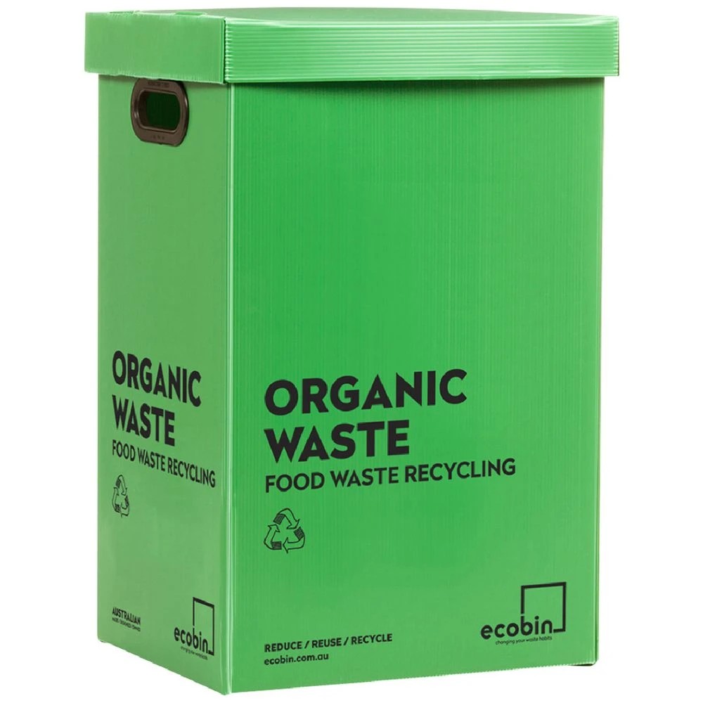 1 Eco Organic Waste Bin 60L Green, 1 of 2