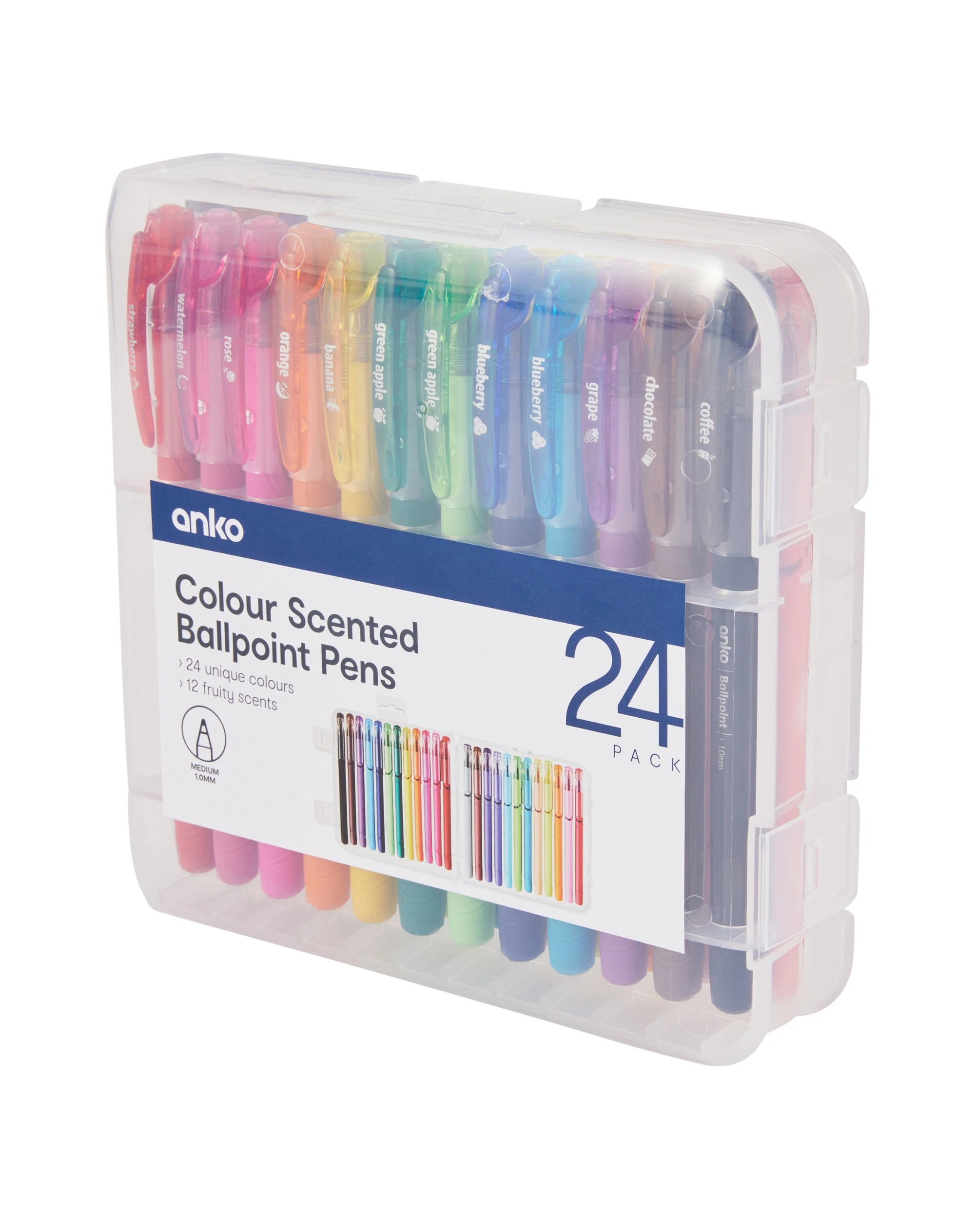 2 24 Pack Colour Scented Ballpoint Pens, 2 of 6
