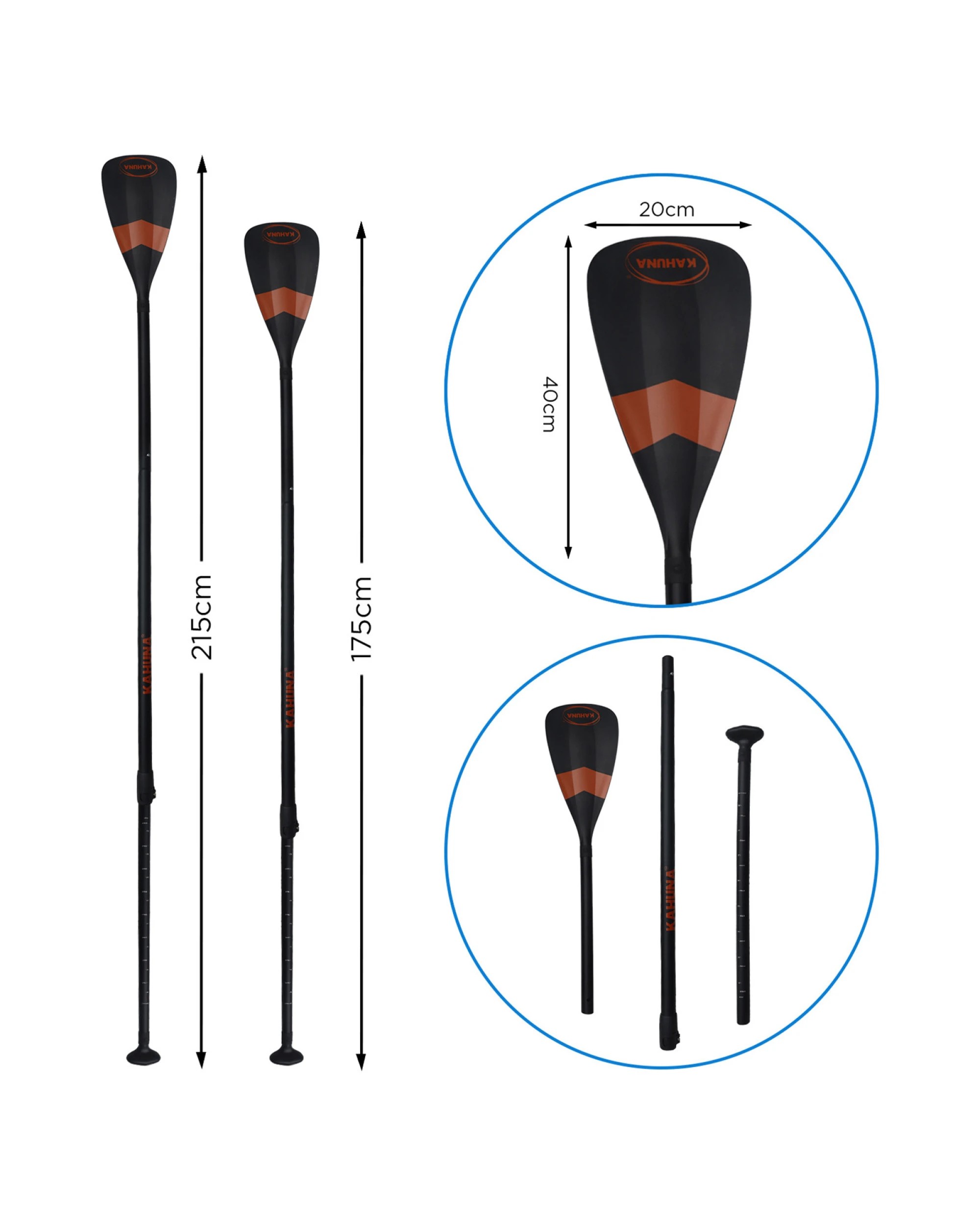 9 Kahuna Hana Inflatable Stand Up Paddle Board 11FT SUP Paddleboard - White, 9 of 10