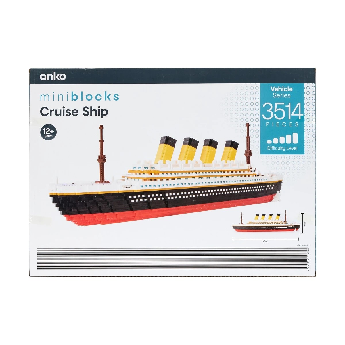 3 3514 Piece Mini Blocks Vehicle Series: Cruise Ship, 3 of 3