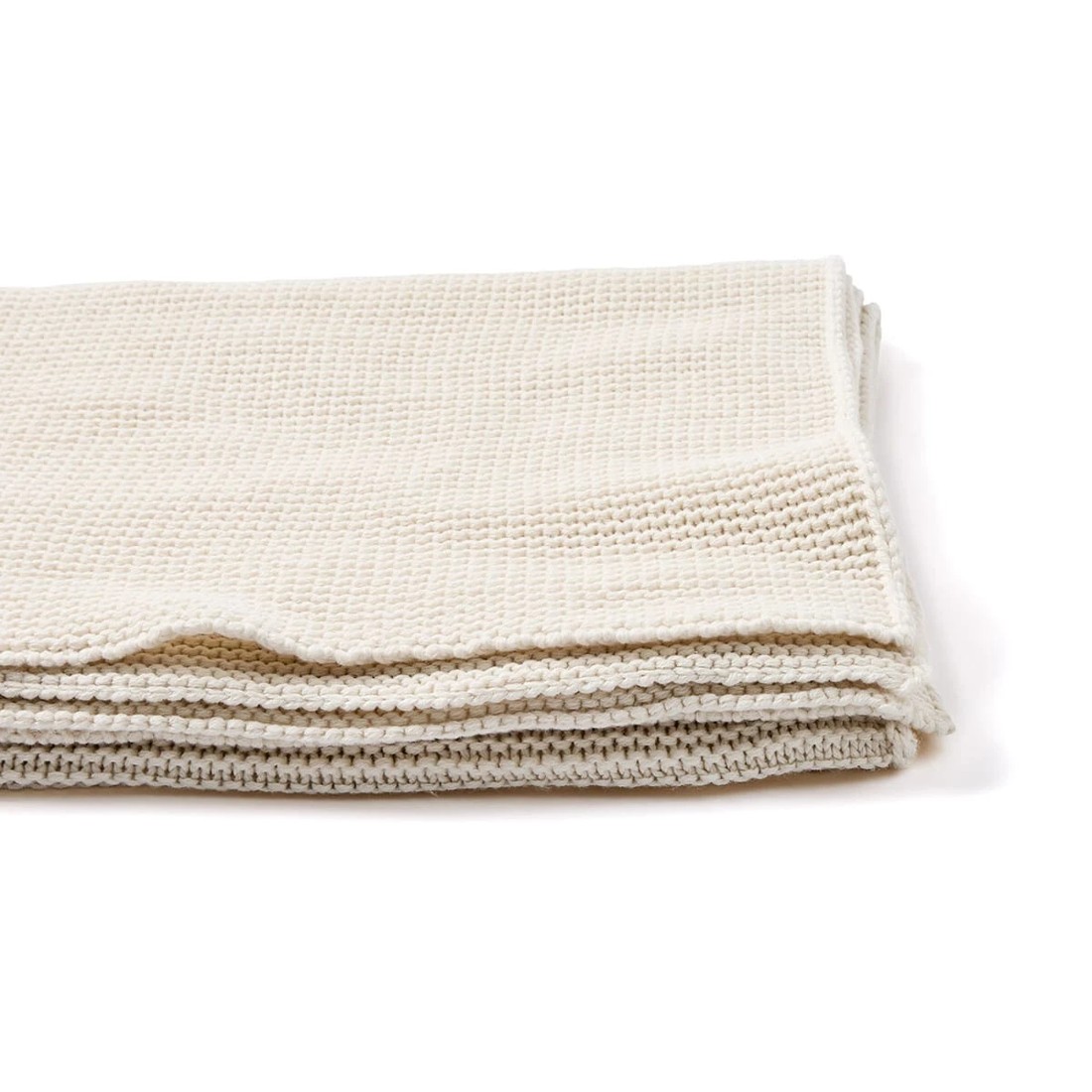 6 Chunky Knit Throw - Ivory, 6 of 7
