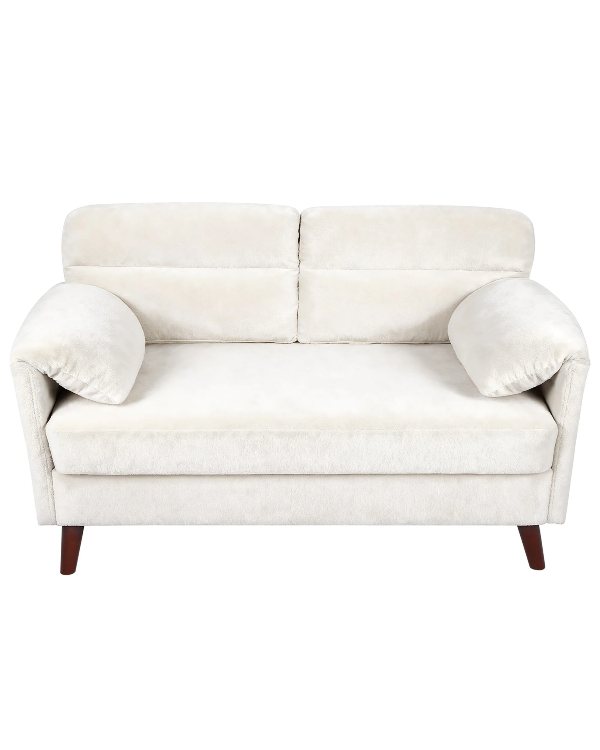 5 Advwin 2-Seater Sofa 120cm Love Seat Velvet Fabric Small Loveseat Sofa Couch for Compact Small Space, 5 of 9