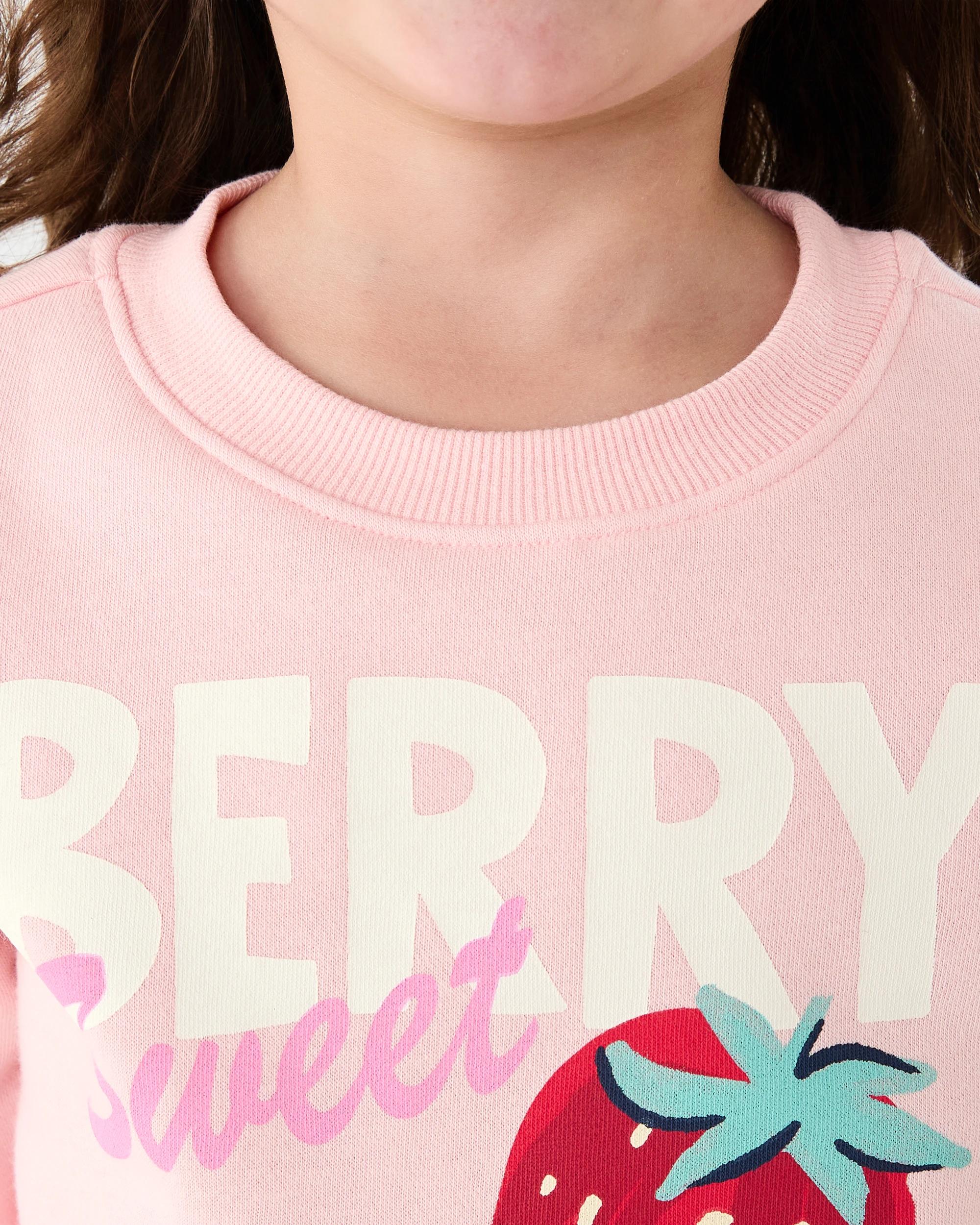 4 Print Crew Sweater Pch Berry, 4 of 8