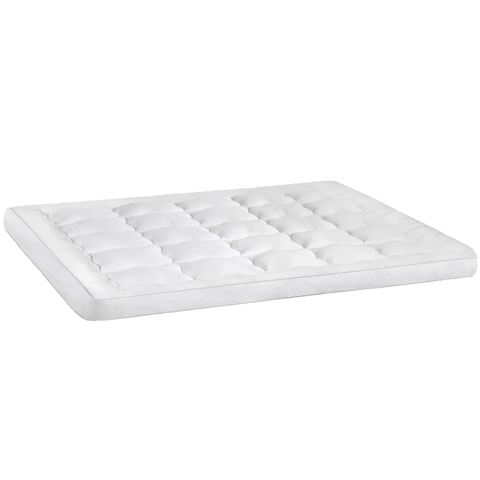 1 Starry Eucalypt Mattress Topper Pillowtop Mesh Bedding Mat Cover 11cm - Single Bed, 1 of 6